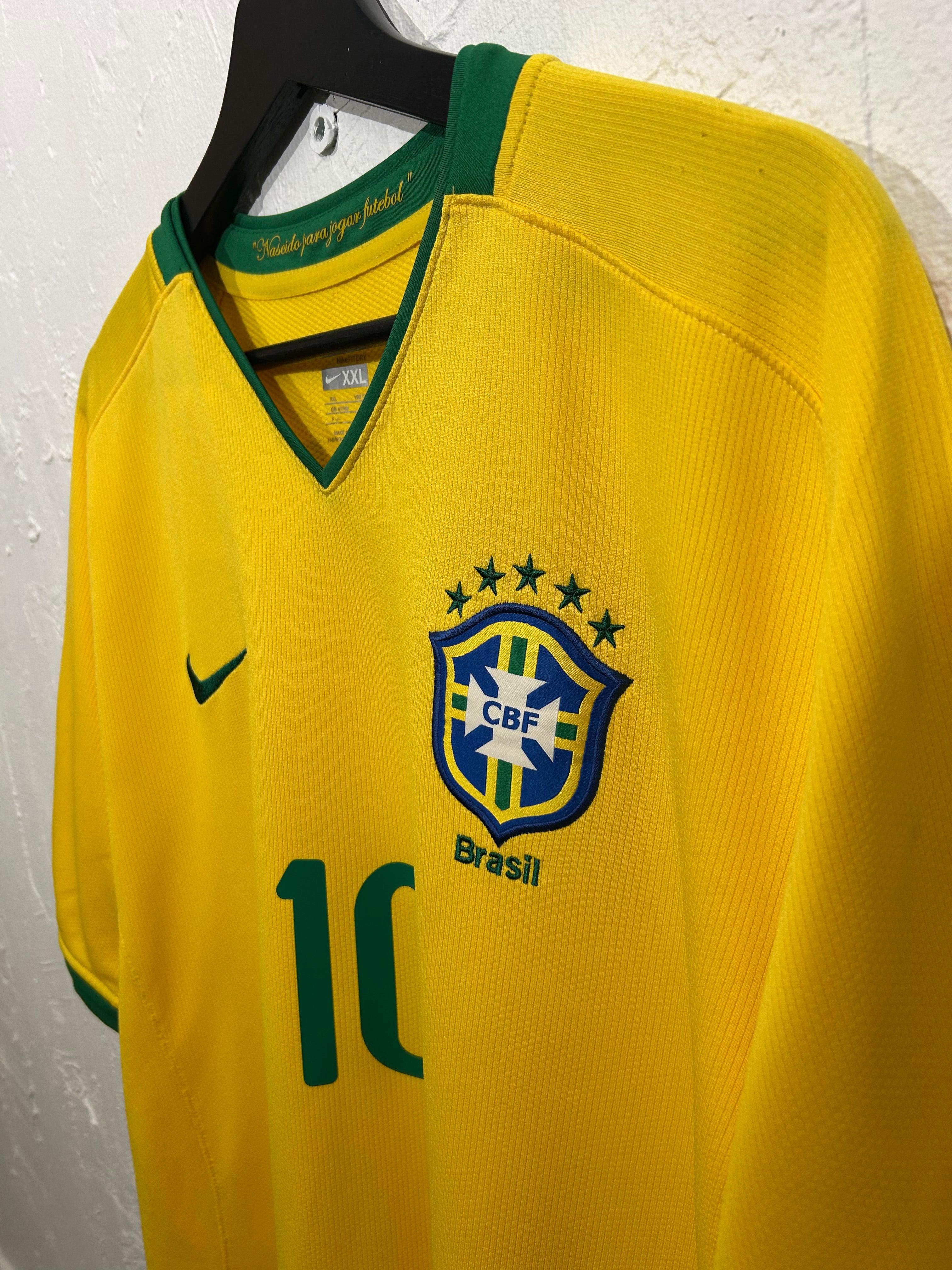 Nike - Brazil 2008 Home Football Shirt 'RONALDINHO'