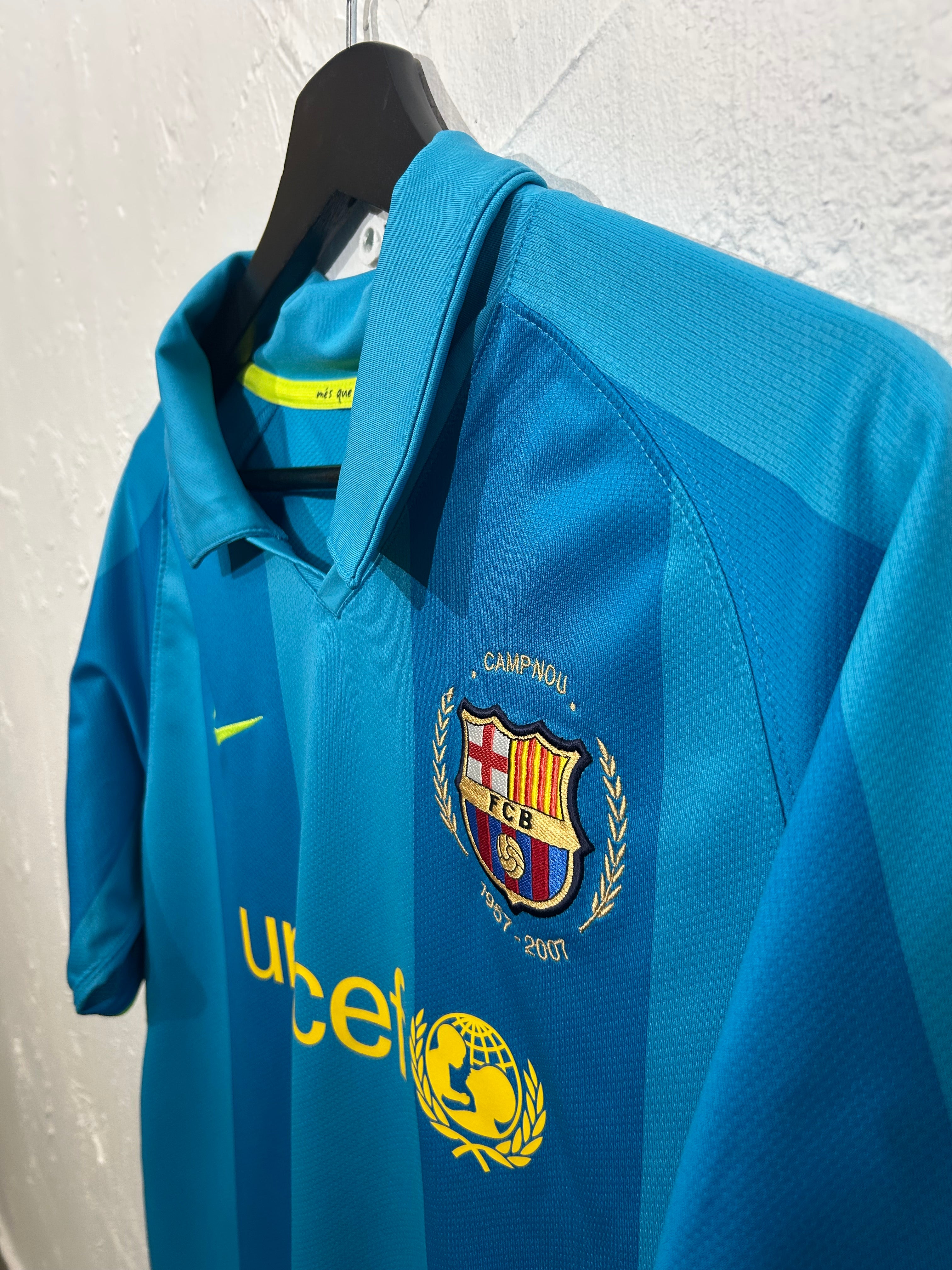 Nike - FC Barcelona 2007/08 Away Football Shirt 'A.INIESTA'
