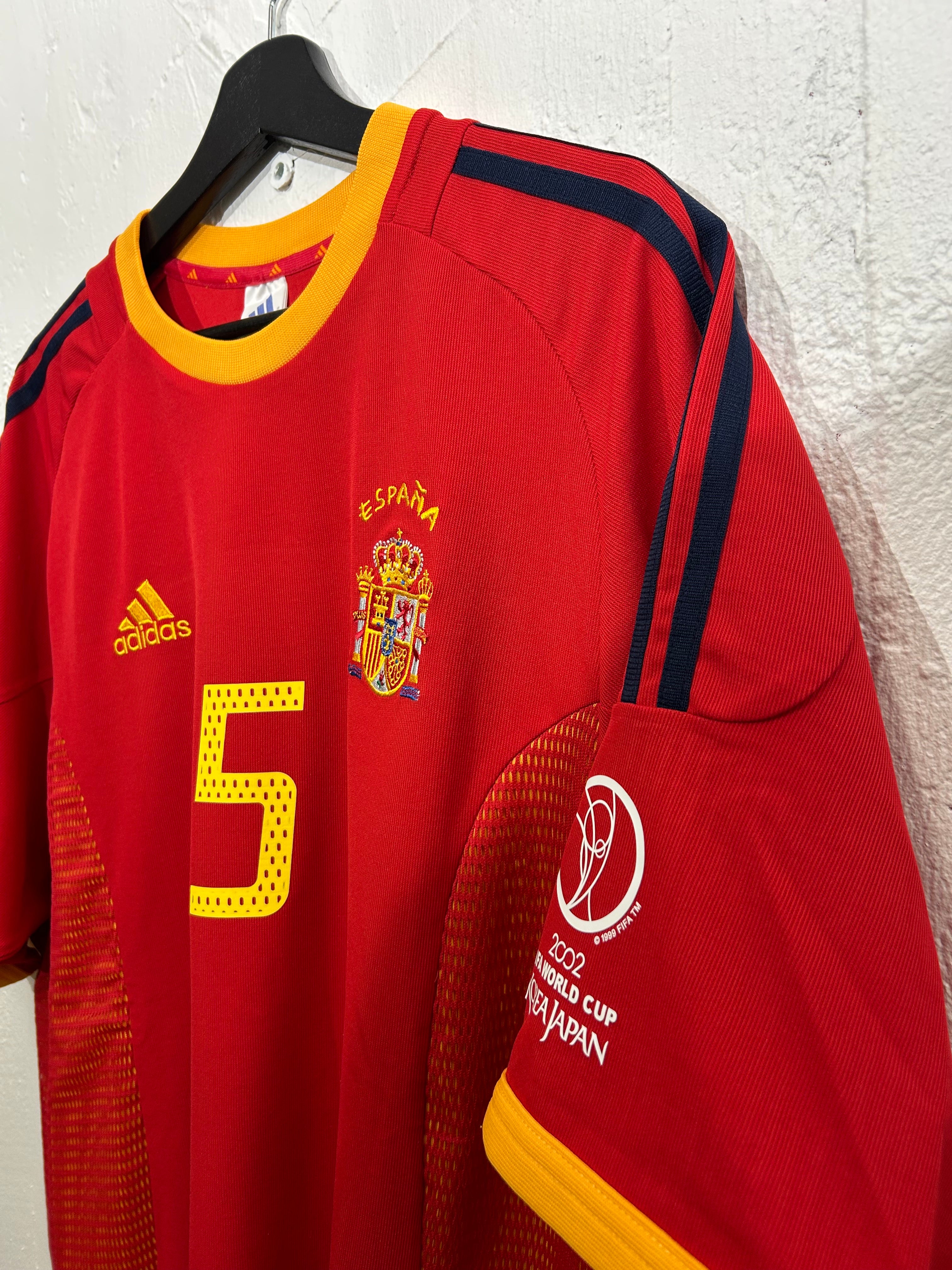Adidas - Spain 2002 Home Football Shirt 'PUYOL'