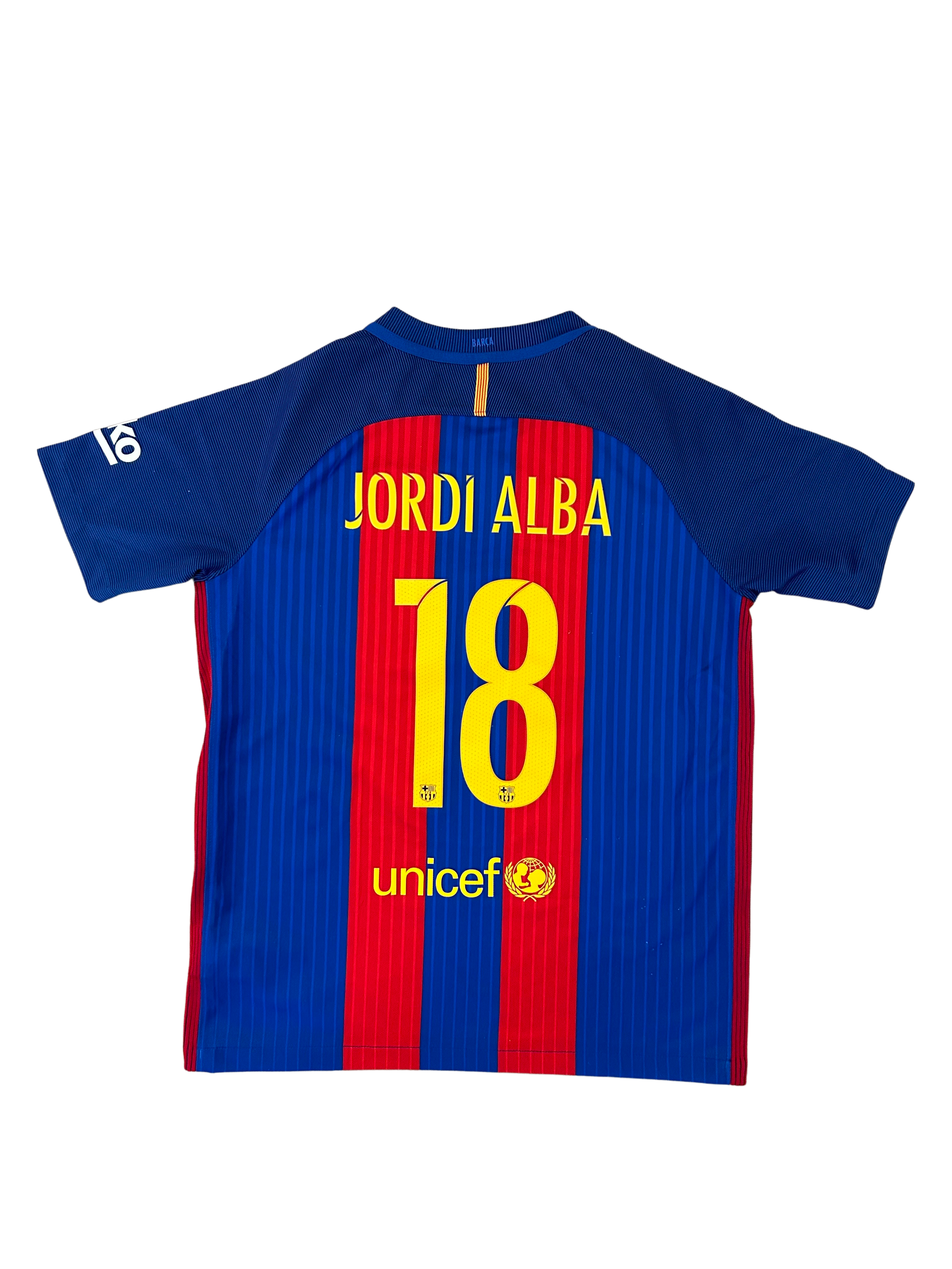 Nike - FC Barcelona 2016/17 Home Football Shirt 'JORDI ALBA'