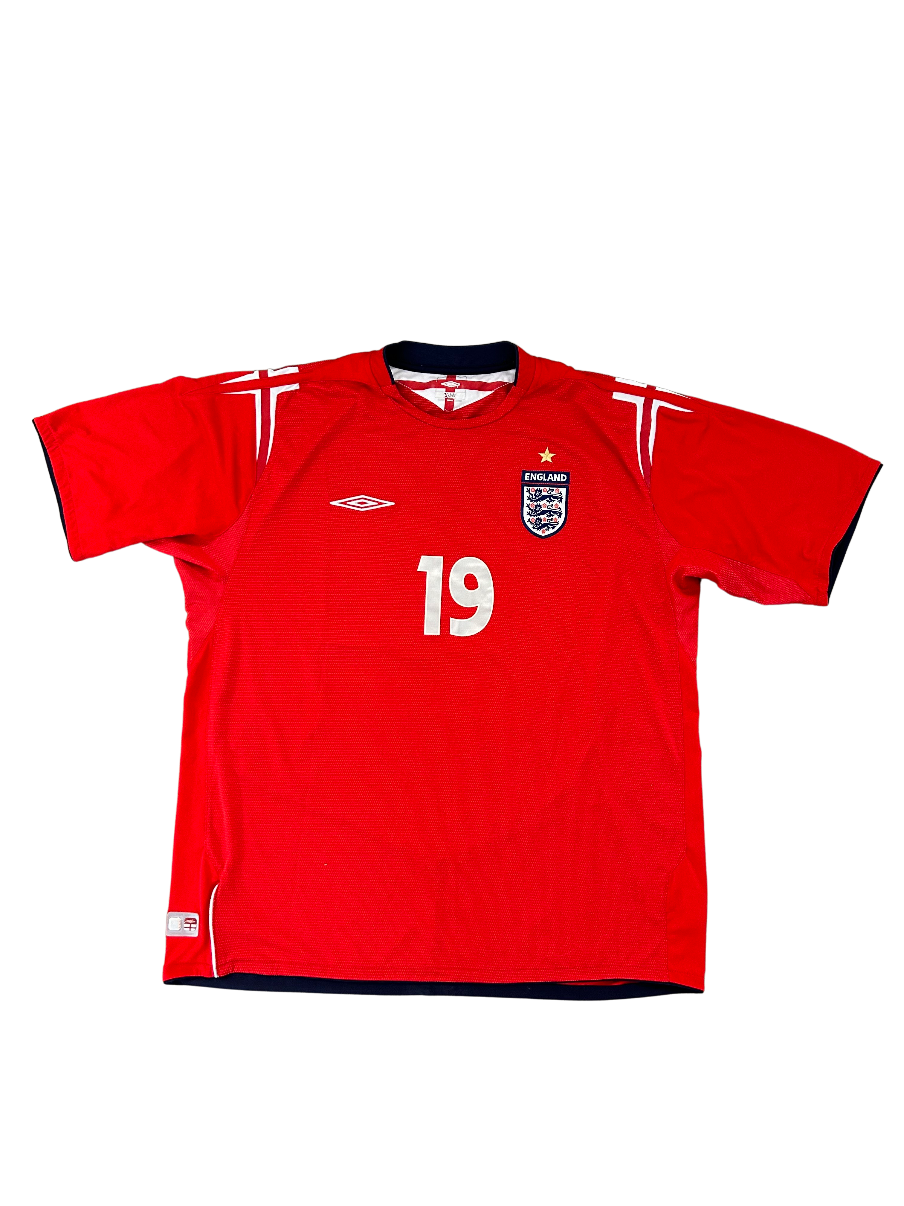 Umbro - England 2004 Away Football Shirt 'J.COLE'