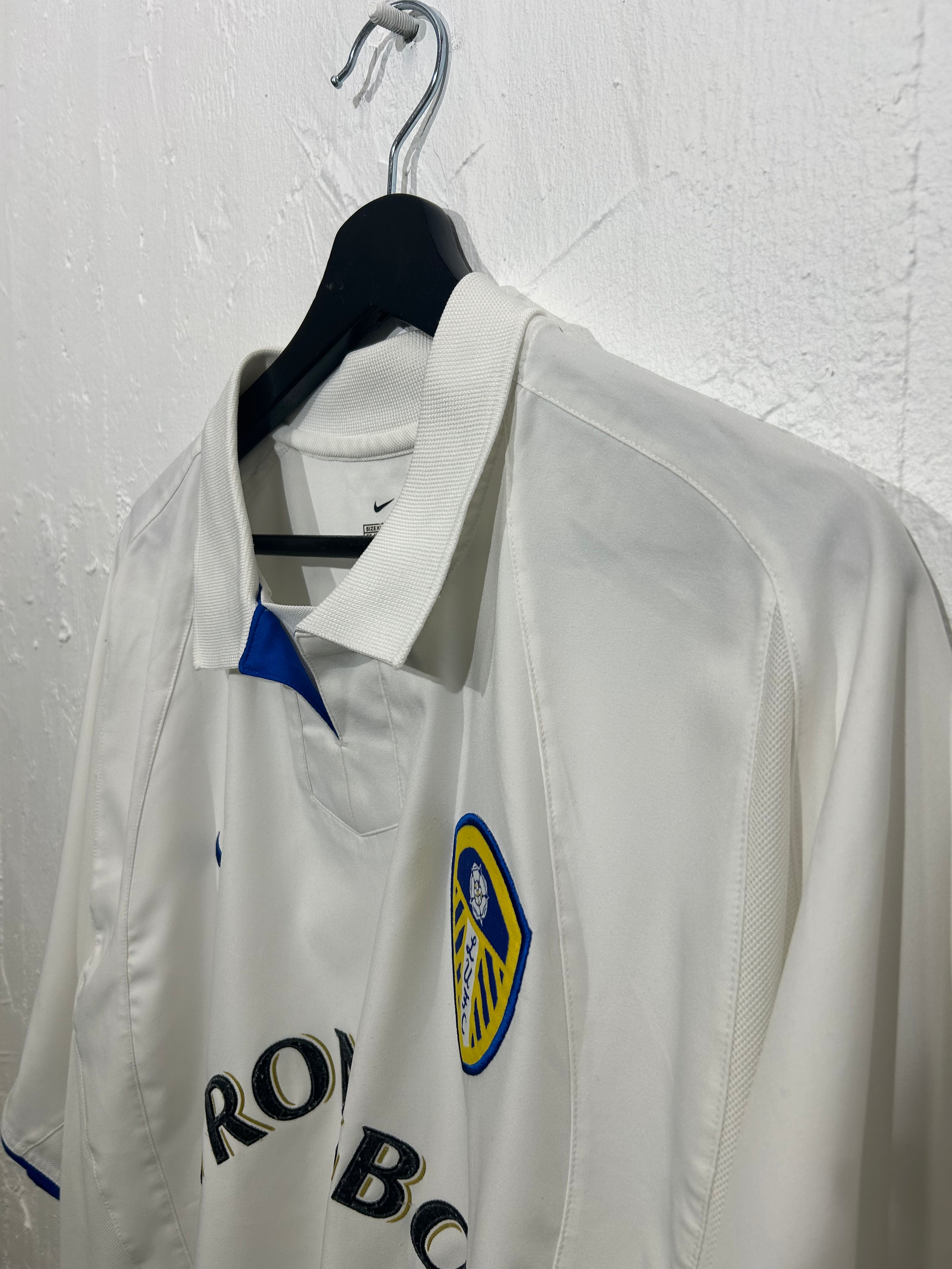 Nike - Leeds United 2002/03 Hjemmebanetrøje 'NAME'