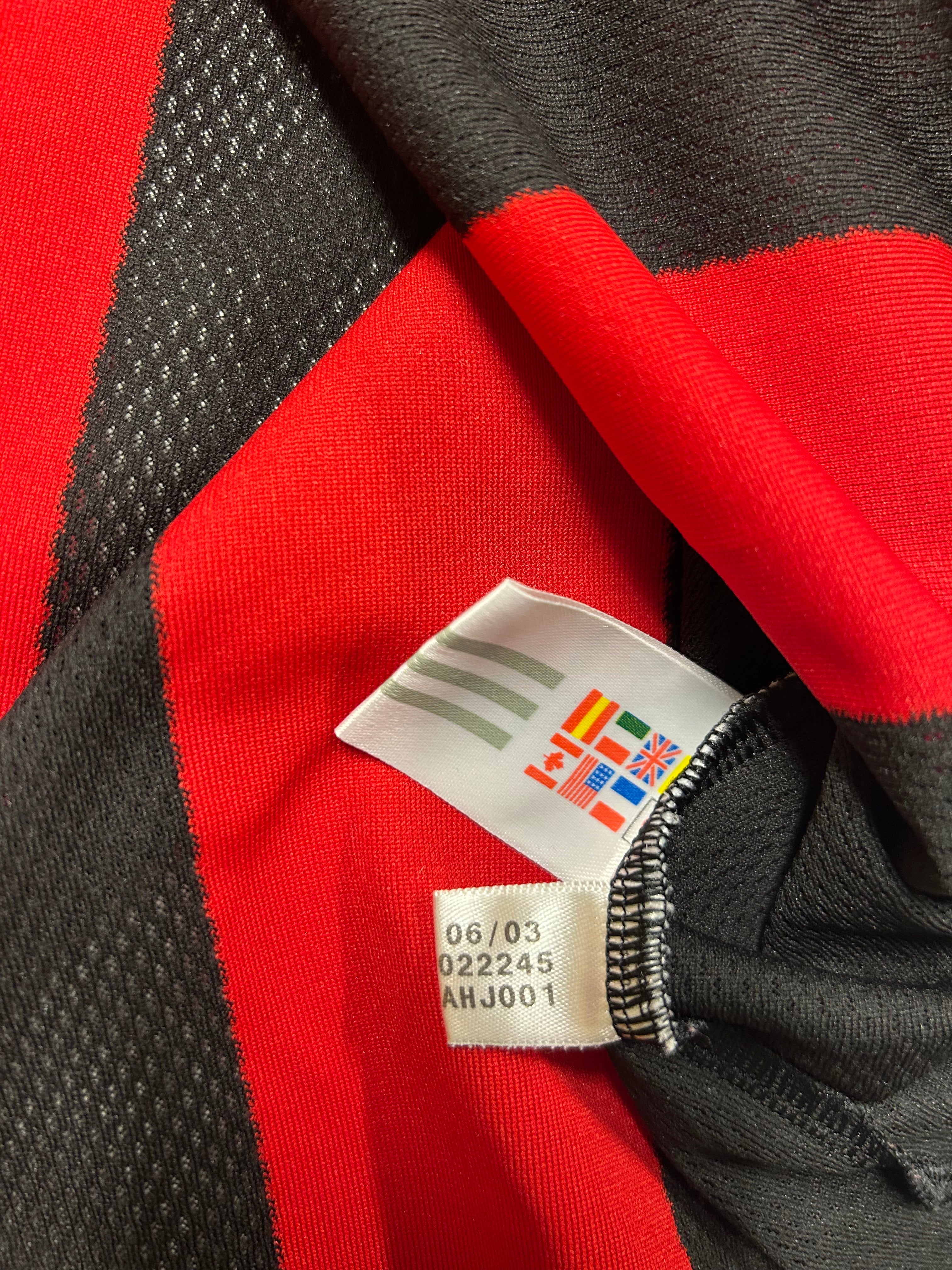 Adidas - AC Milan 2003/04 Home Football Shirt 'MALDINI'
