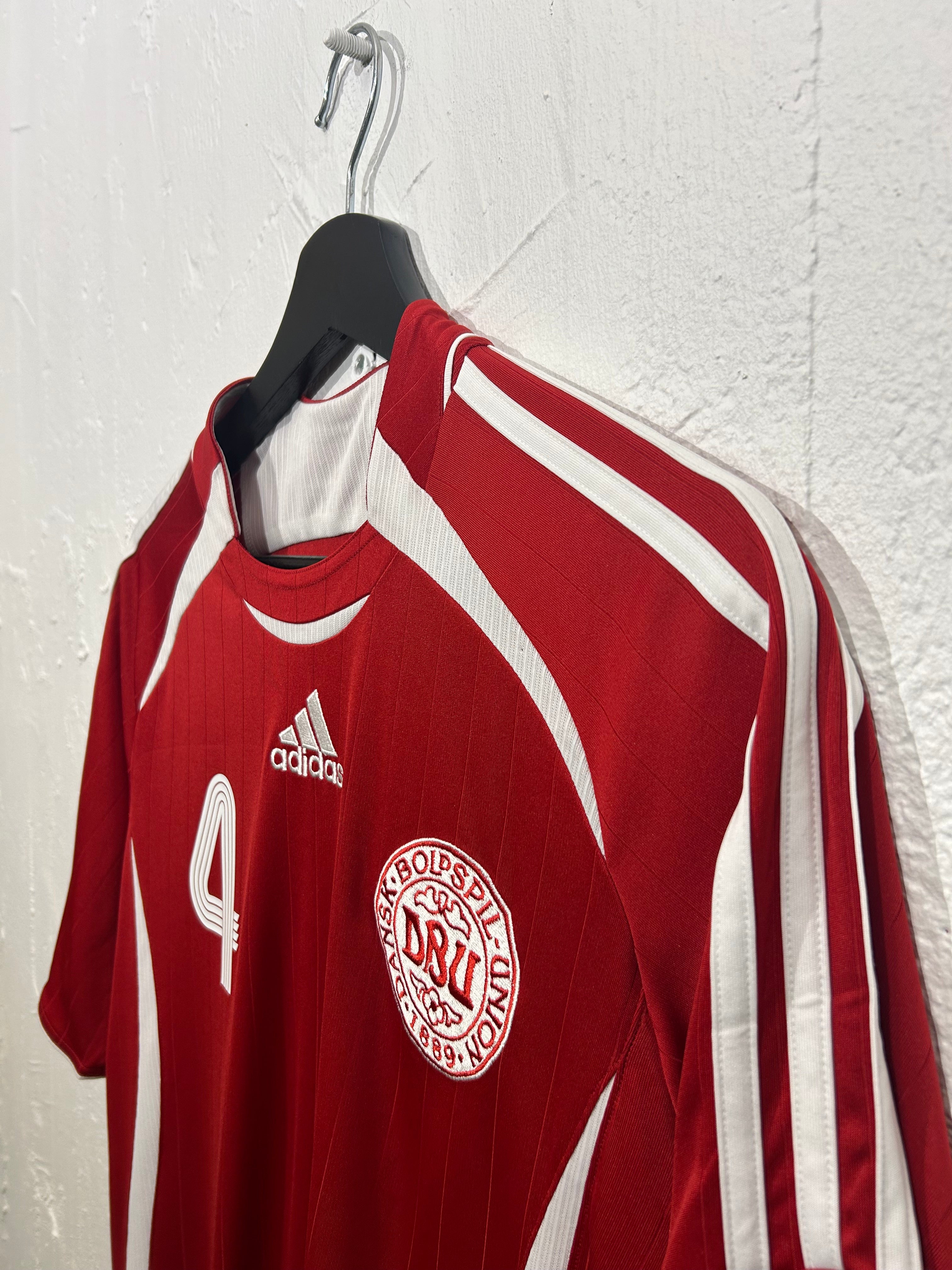Adidas - Denmark 2006 Home Football Shirt 'AGGER'