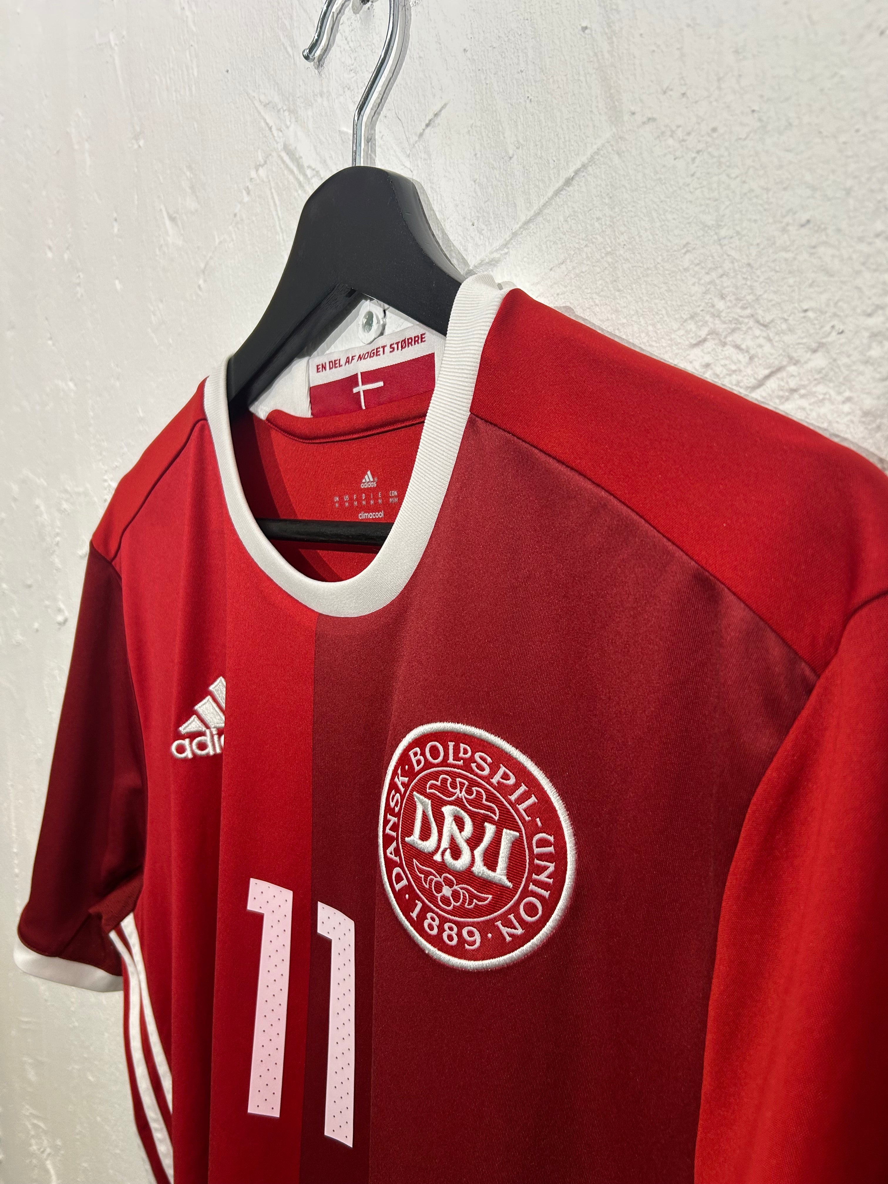 Adidas - Denmark 2016 Home Football Shirt 'BENDTNER'