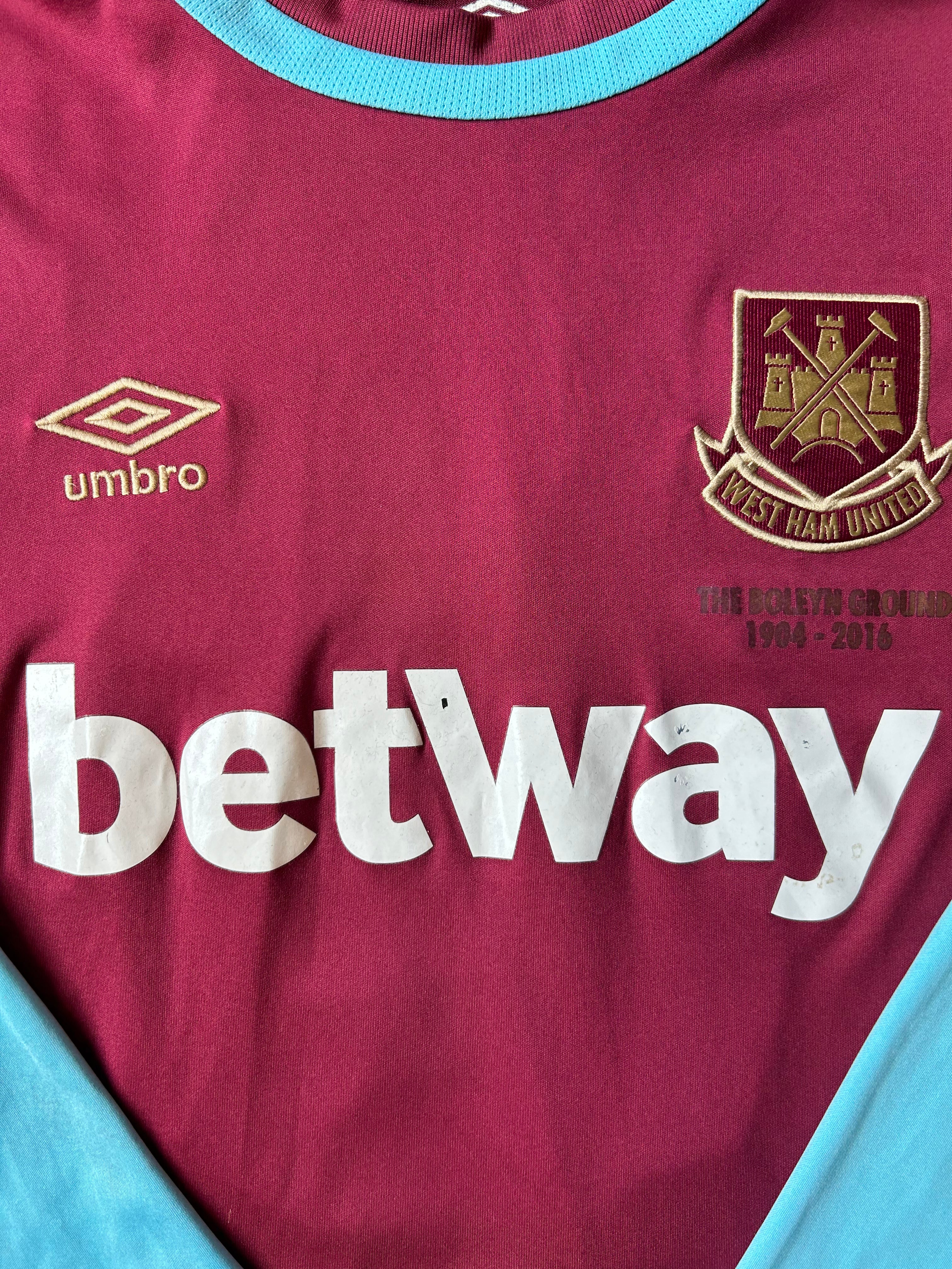 Umbro - West Ham 2016/17 Home Football Shirt 'JENKINSON'