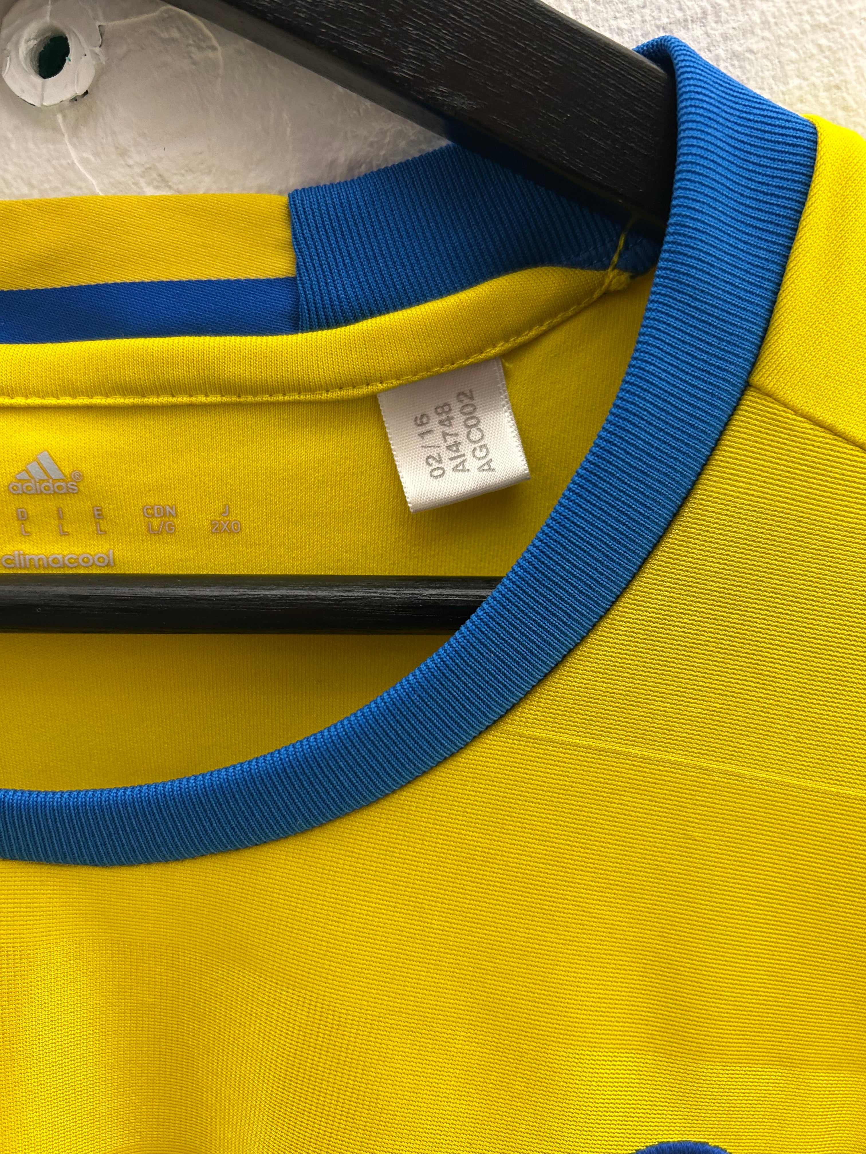 Adidas - Sverige 2016 Hjemmebanetrøje 'NAME'