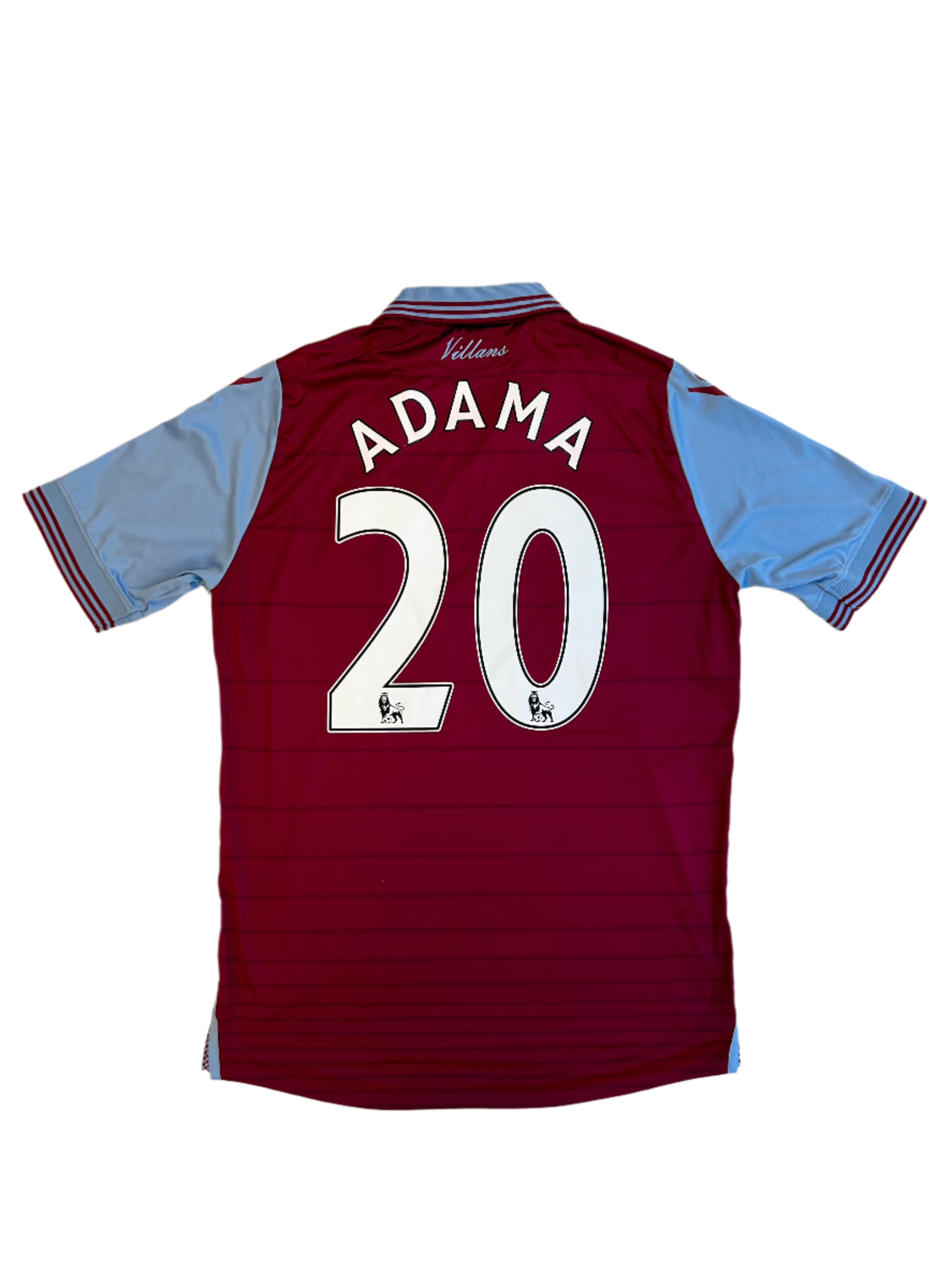 Macron - Aston Villa 2015/16 Home Football Shirt 'ADAMA'