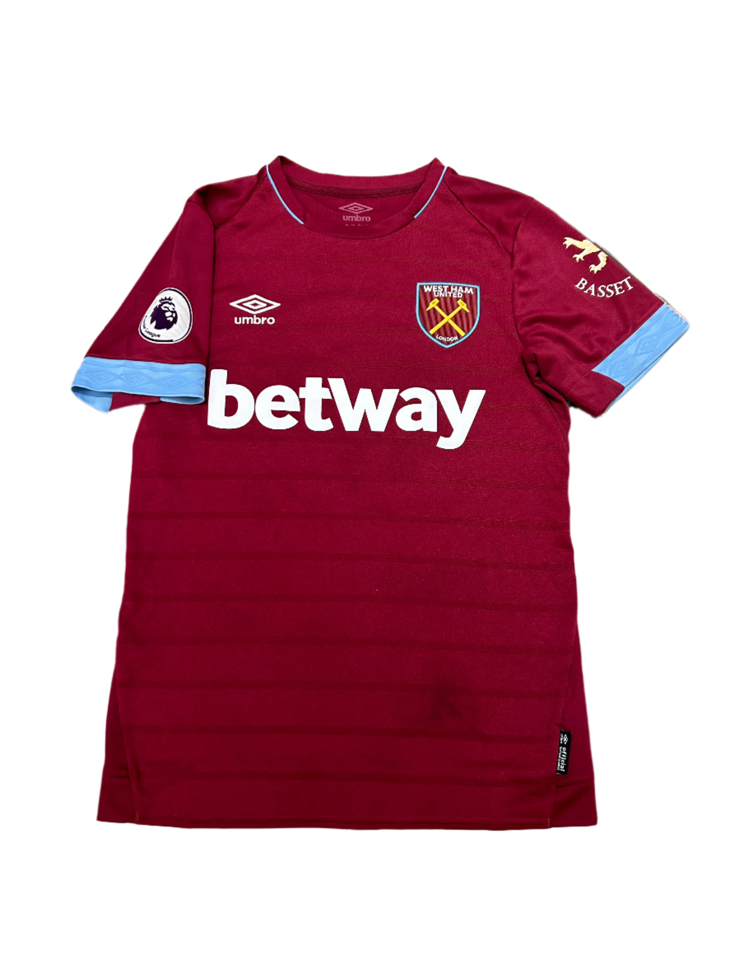 Umbro - West Ham United 2018/19 Home Football Shirt 'NOBLE'