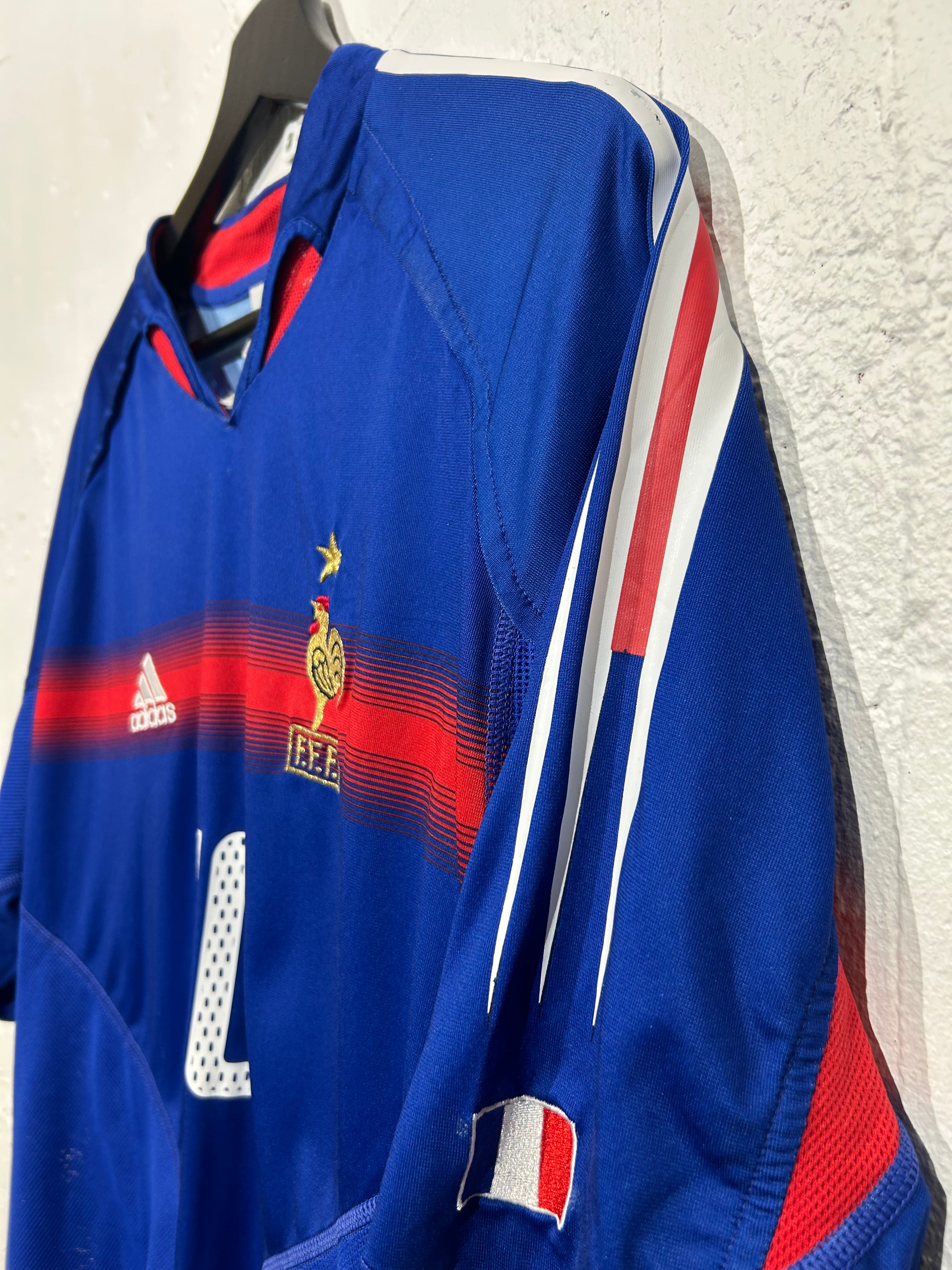 Adidas - France 2004 Home Football Shirt 'ZIDANE'