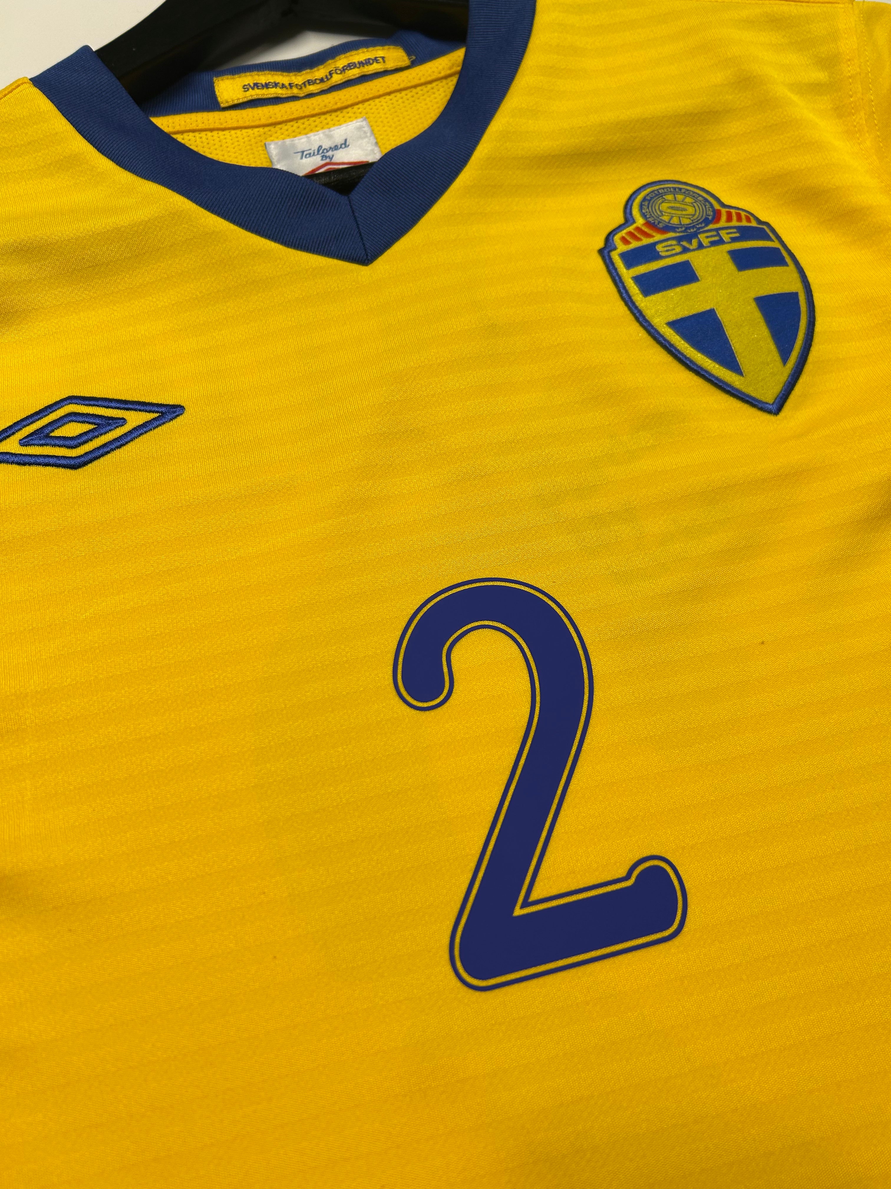 Umbro - Sweden 2010 Home Football Shirt 'LUSTIG'