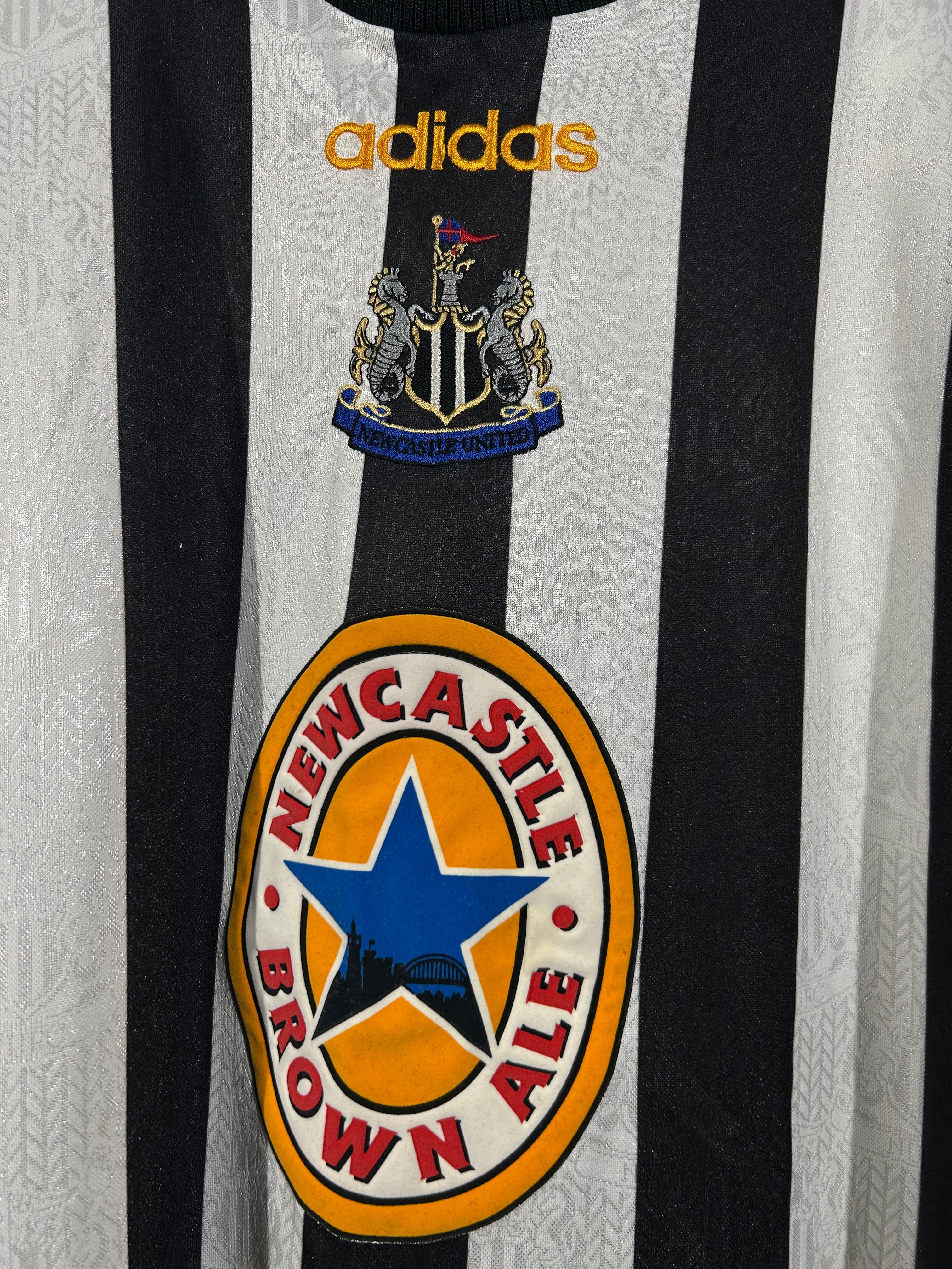 Adidas - Newcastle United 1997/99 Home Football Shirt 'SHEARER'