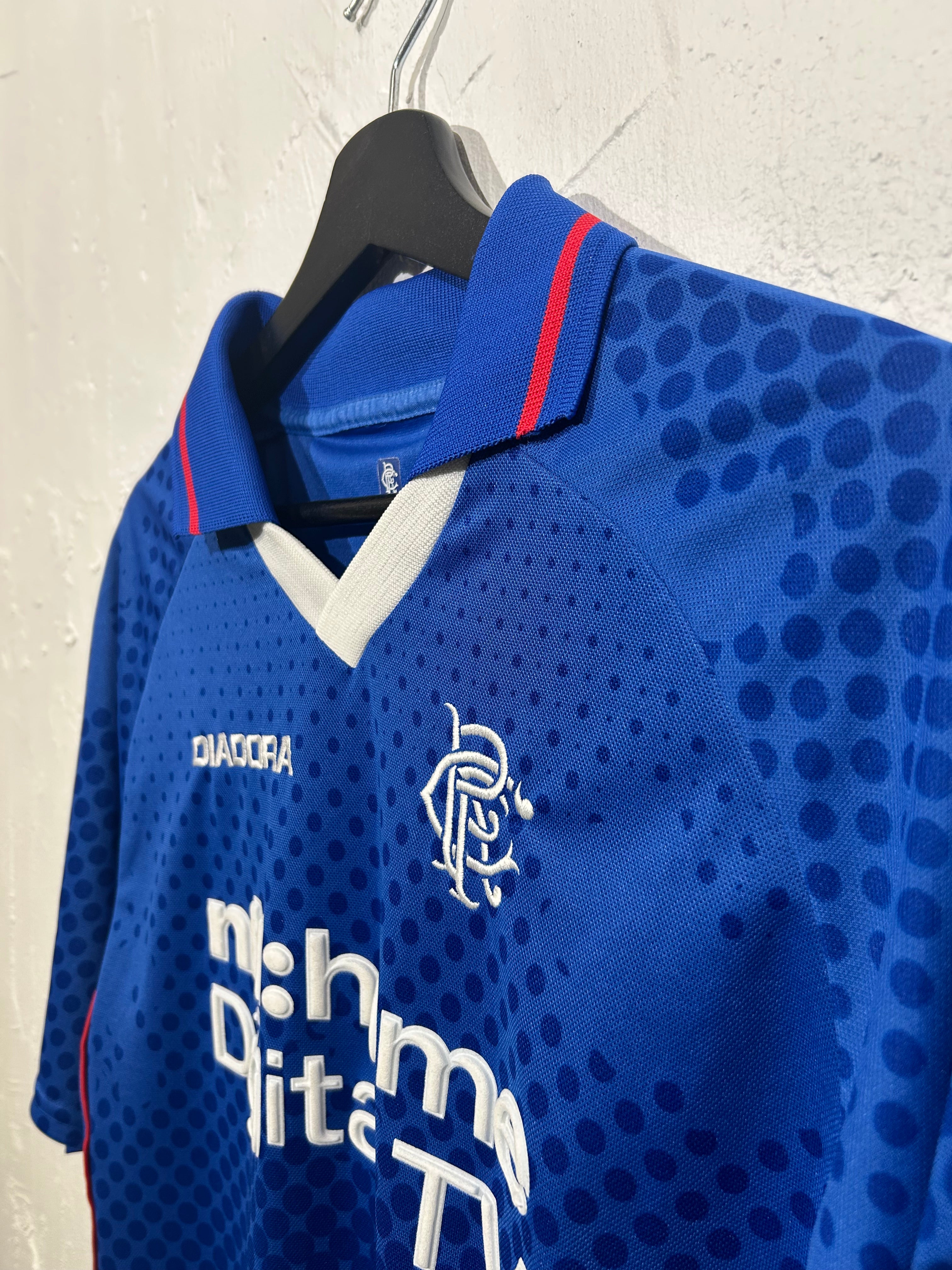 Diadora - Glasgow Rangers 2002/03 Home Football Shirt 'CANIGGIA'