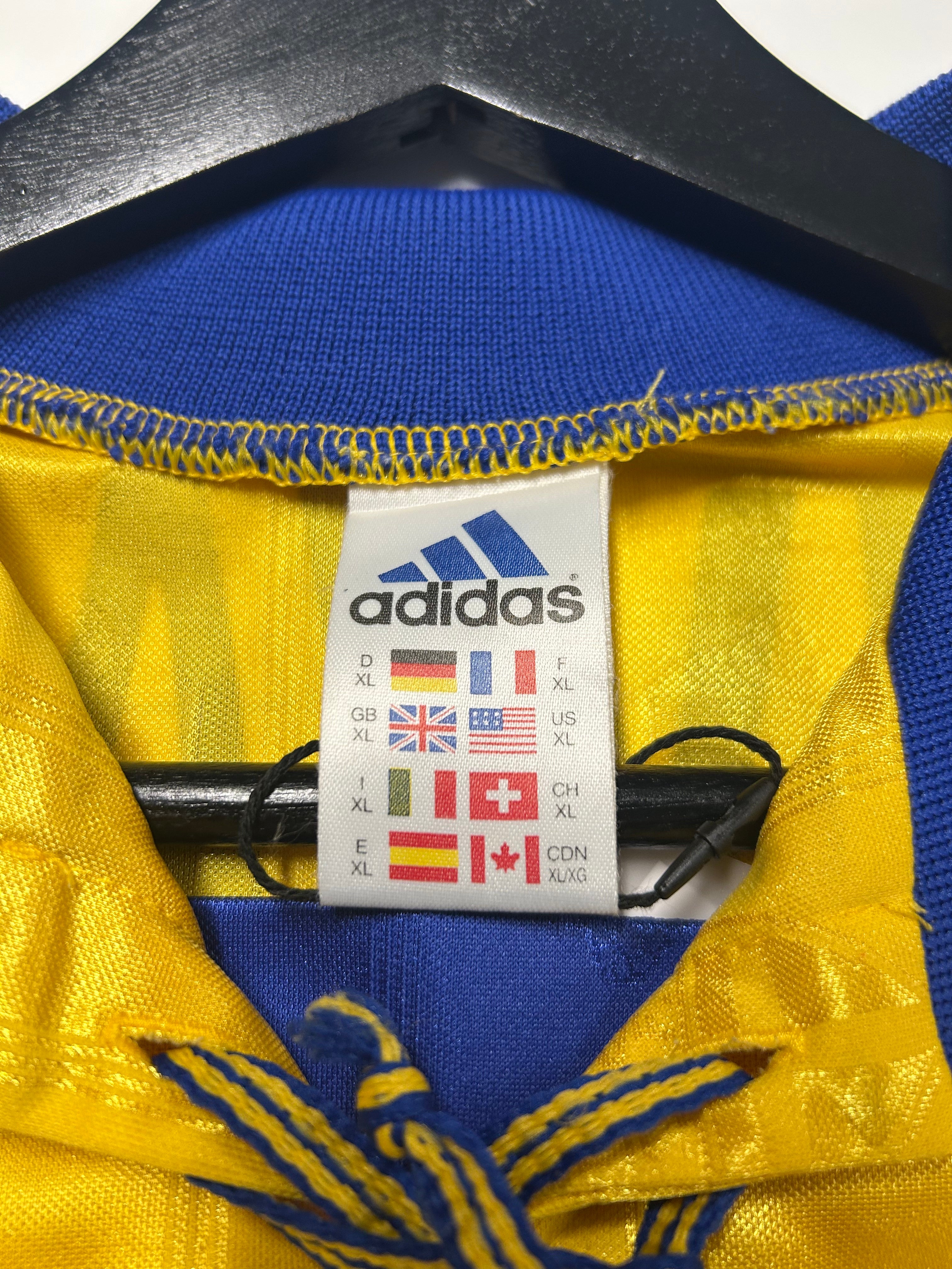 Adidas - Sweden 1998 Home Football Shirt 'SCHWARZ'