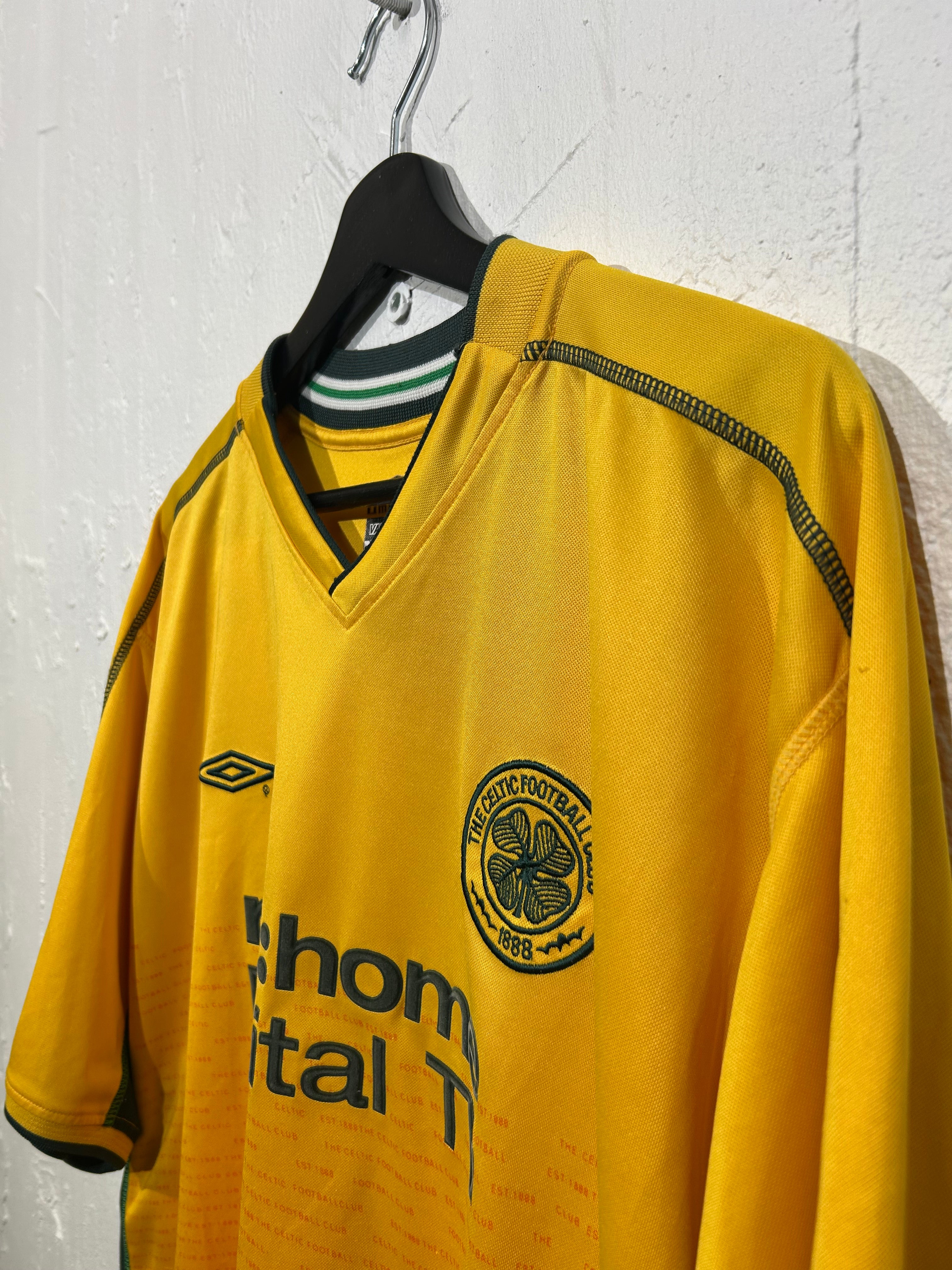 Umbro - Celtic FC 2002/03 Away Football Shirt 'LARSSON'