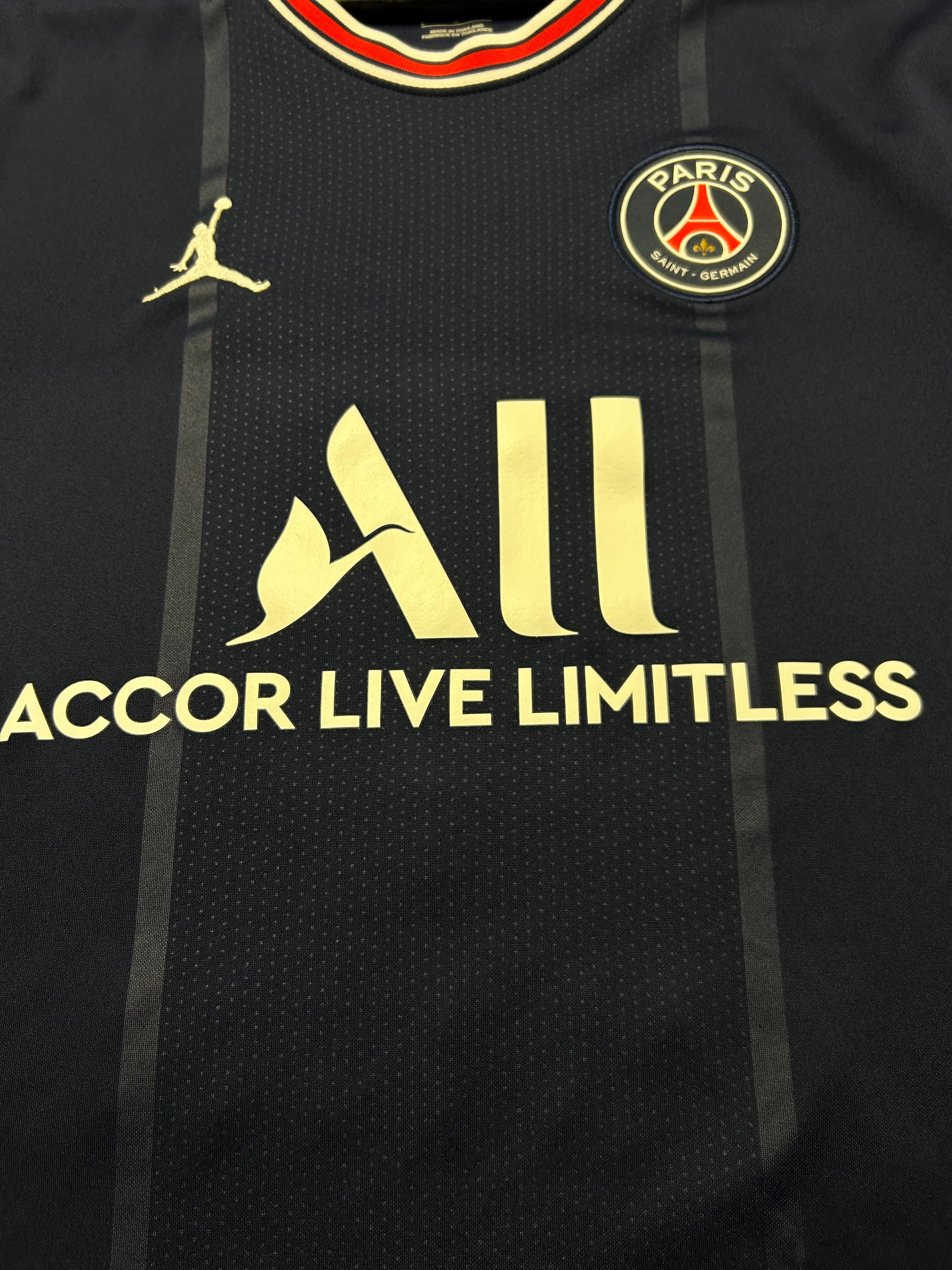 Nike Air Jordan - Paris Saint-Germain 2021/22 Home Football Shirt 'KIMPEMBE'