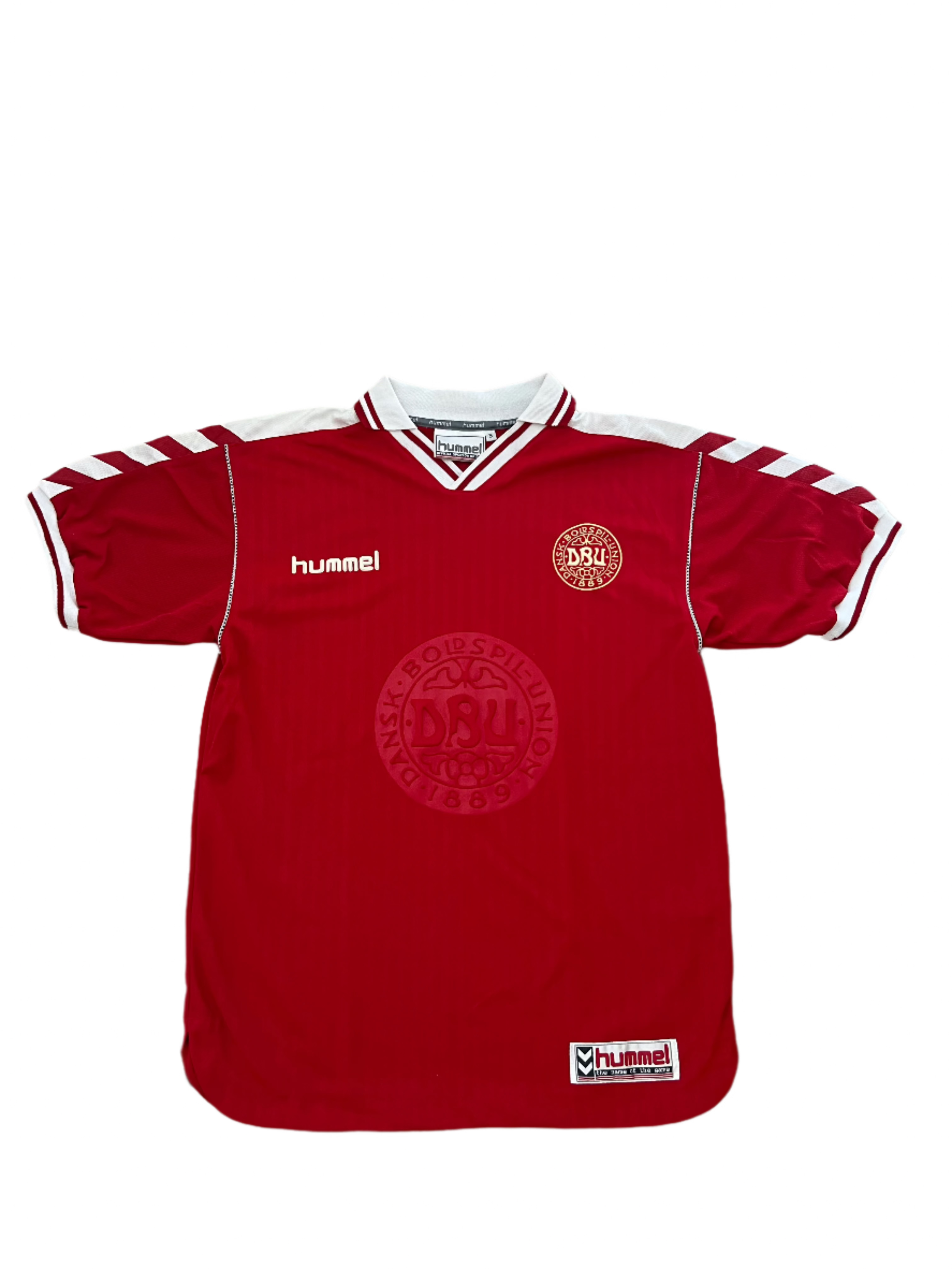 Hummel - Denmark 1998 Home Football Shirt