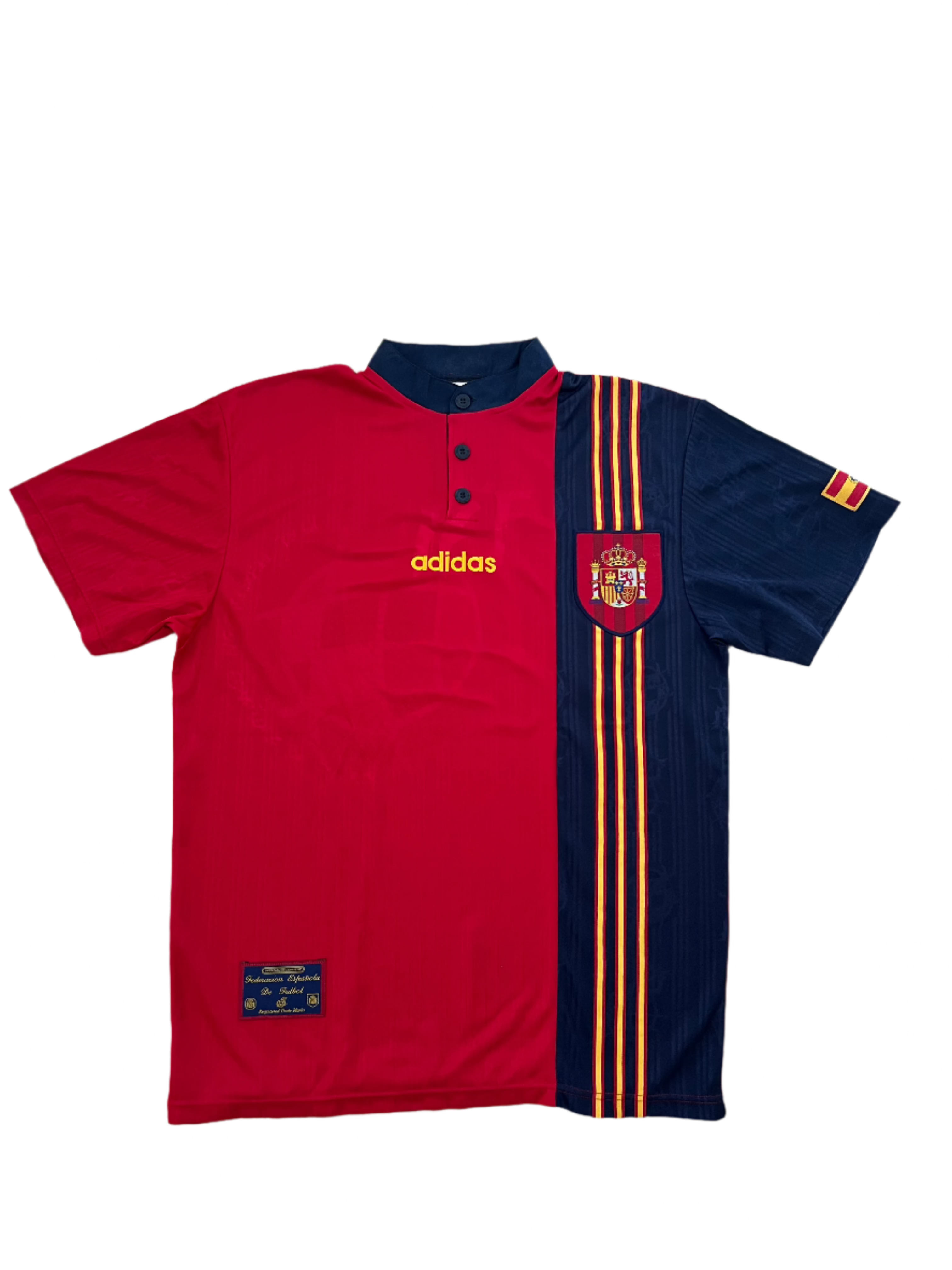 Adidas - Spain 1996 Home Football Shirt