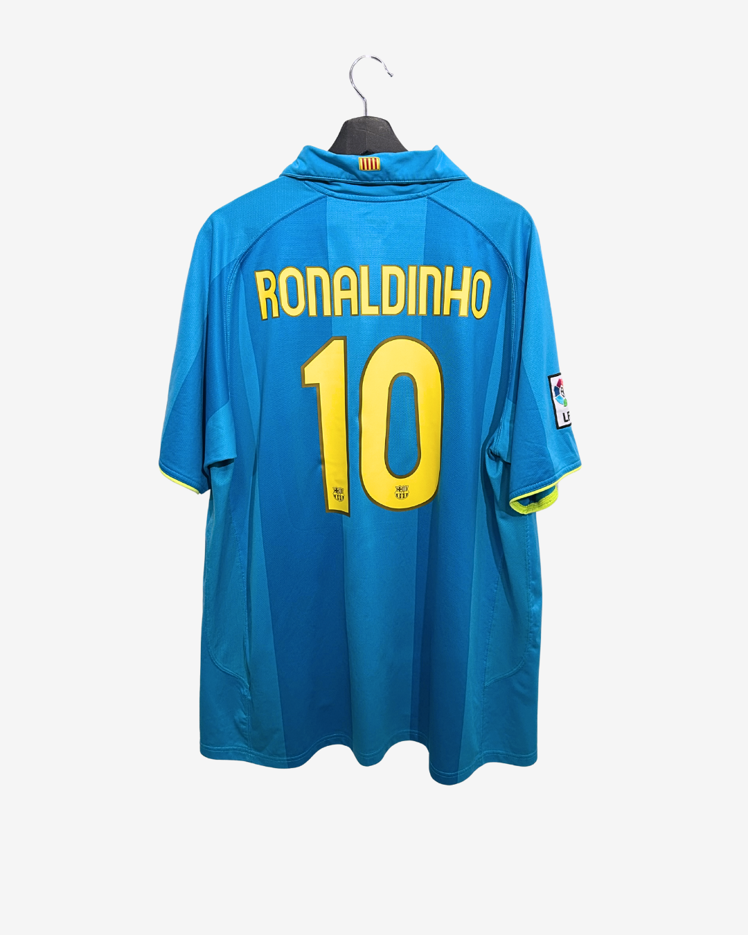 Nike - FC Barcelona 2007/08 Away Football Shirt 'RONALDINHO'