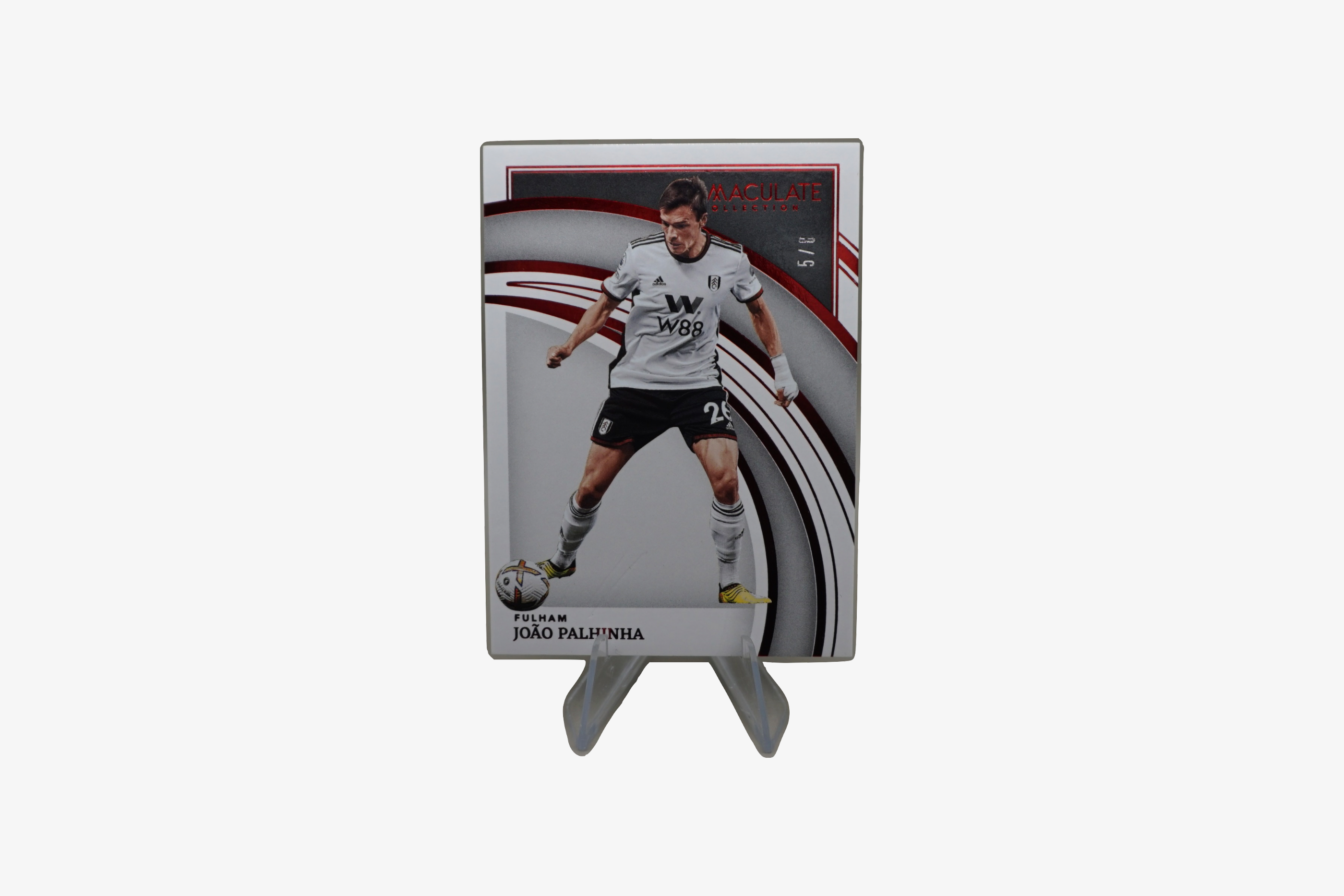 João Palhinha – 2022/23 Panini Immaculate Ruby Parallel (Fulham FC) – Serial #5/8 – Card No. 88