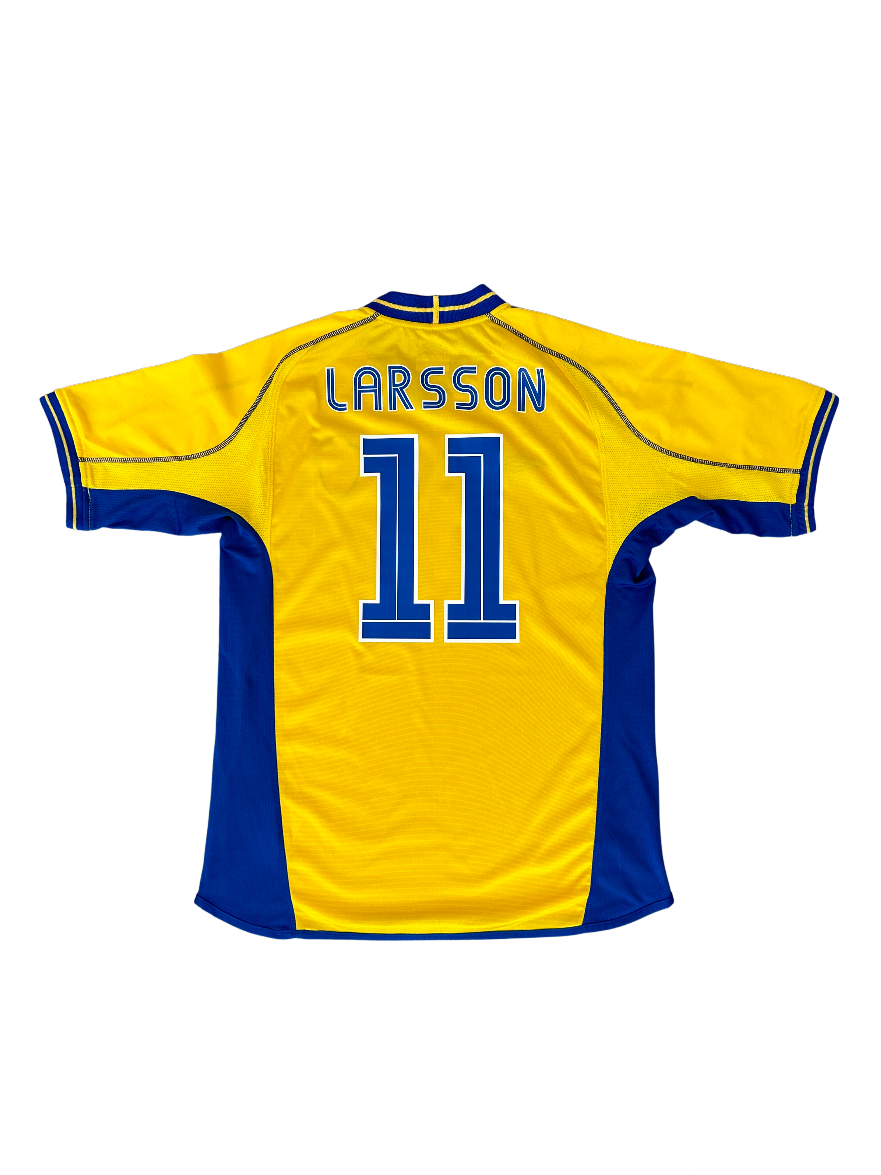 Umbro - Sweden 2004 Home Football Shirt 'LARSSON'