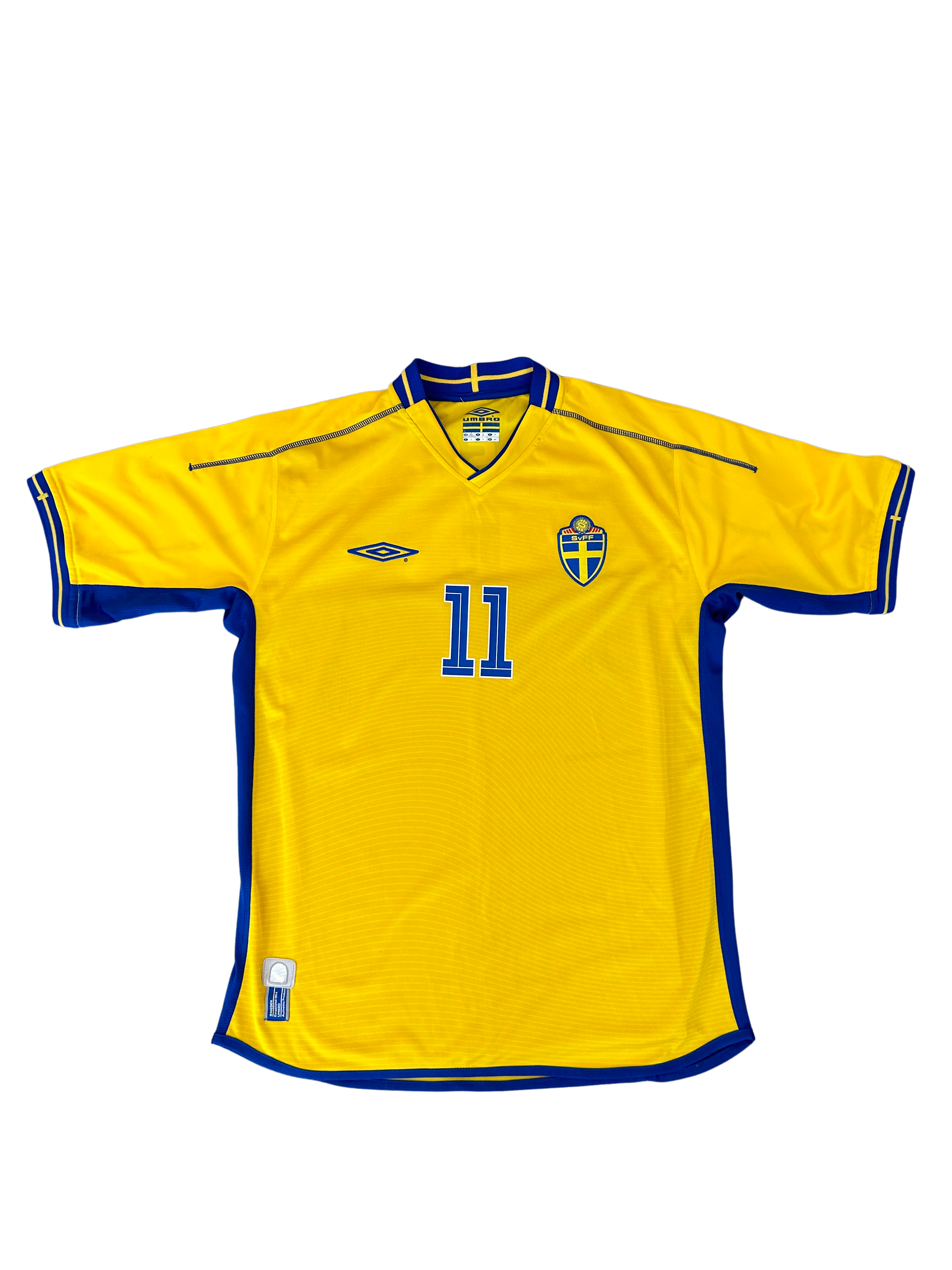 Umbro - Sweden 2004 Home Football Shirt 'LARSSON'