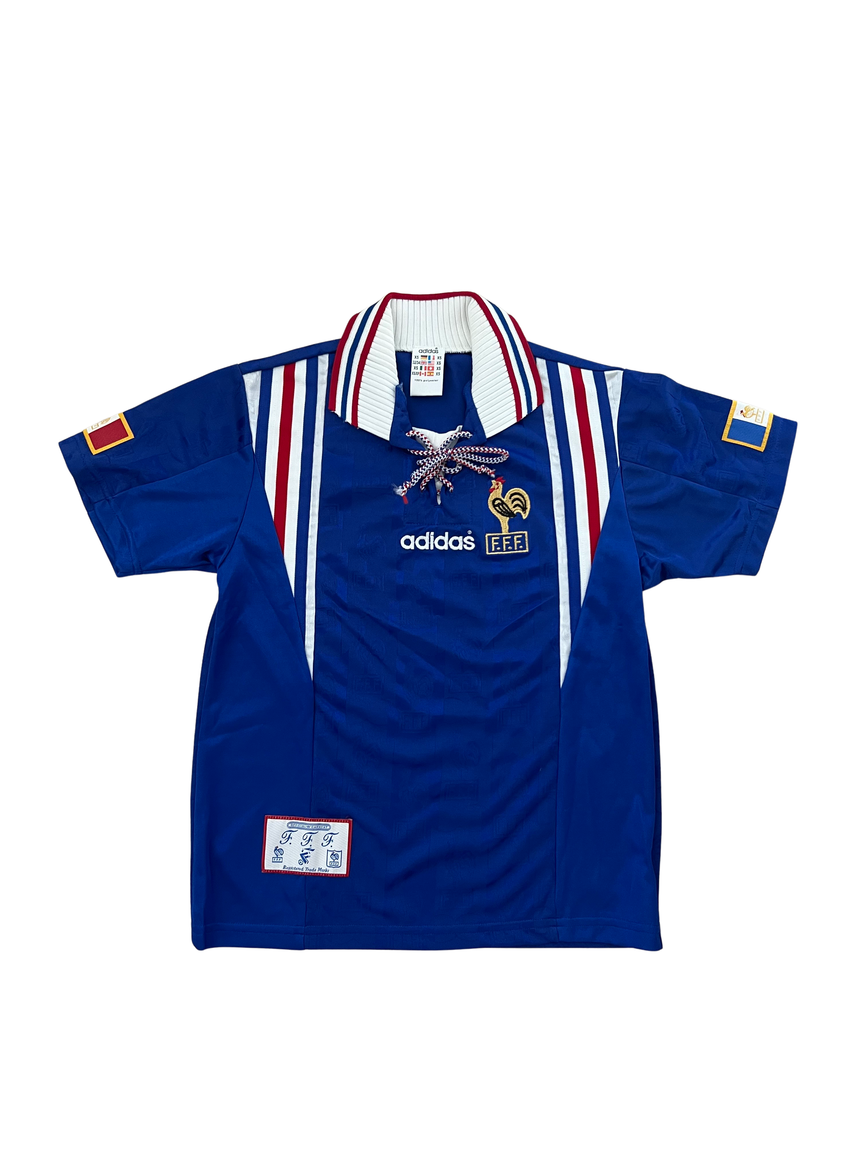 Adidas - France 1996 Home Football Shirt