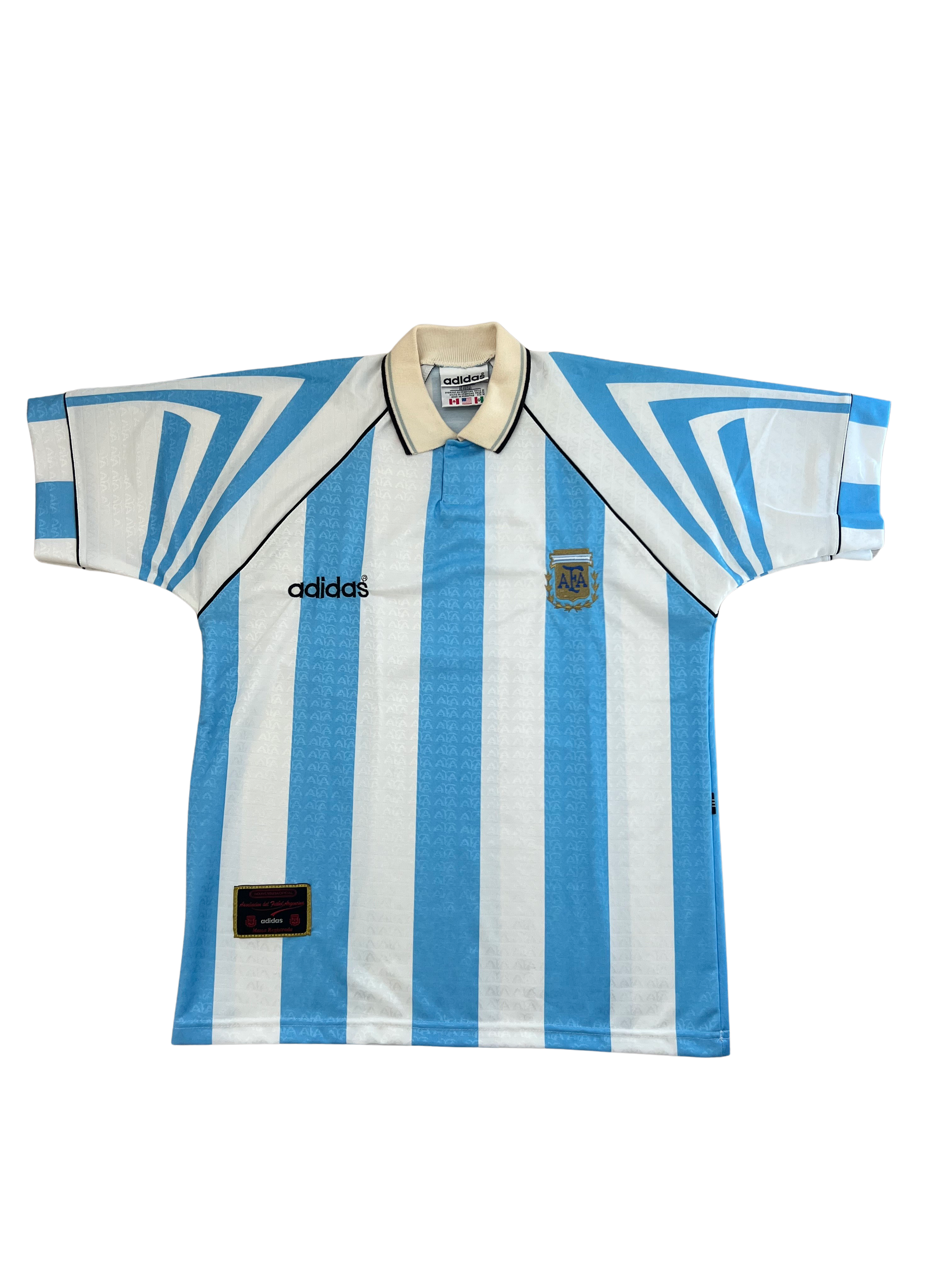 Adidas - Argentina 1996/97 Home Football Shirt