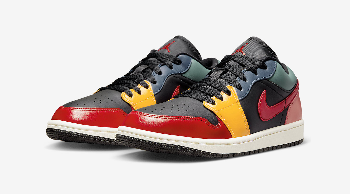 Air Jordan 1 Low 'Black Multi-Color'