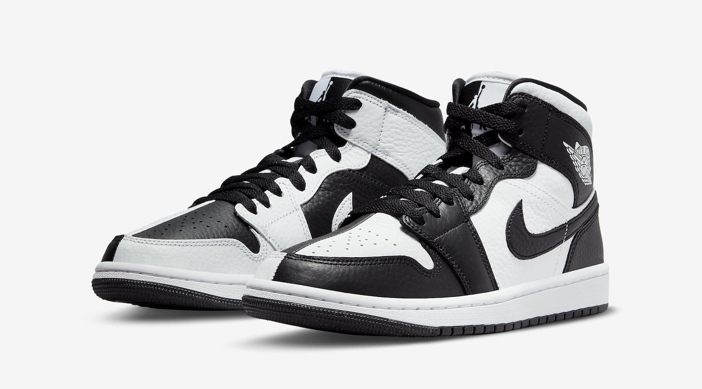 Air Jordan 1 Mid Split 'Black White'