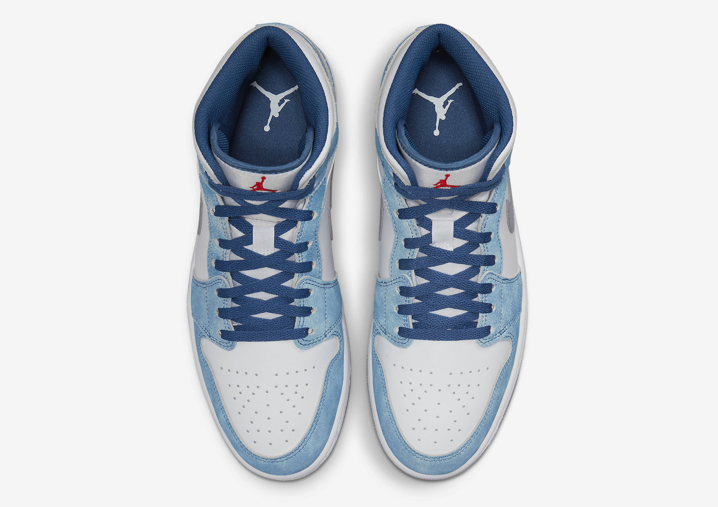 Air Jordan 1 Mid 'French Blue Fire Red'