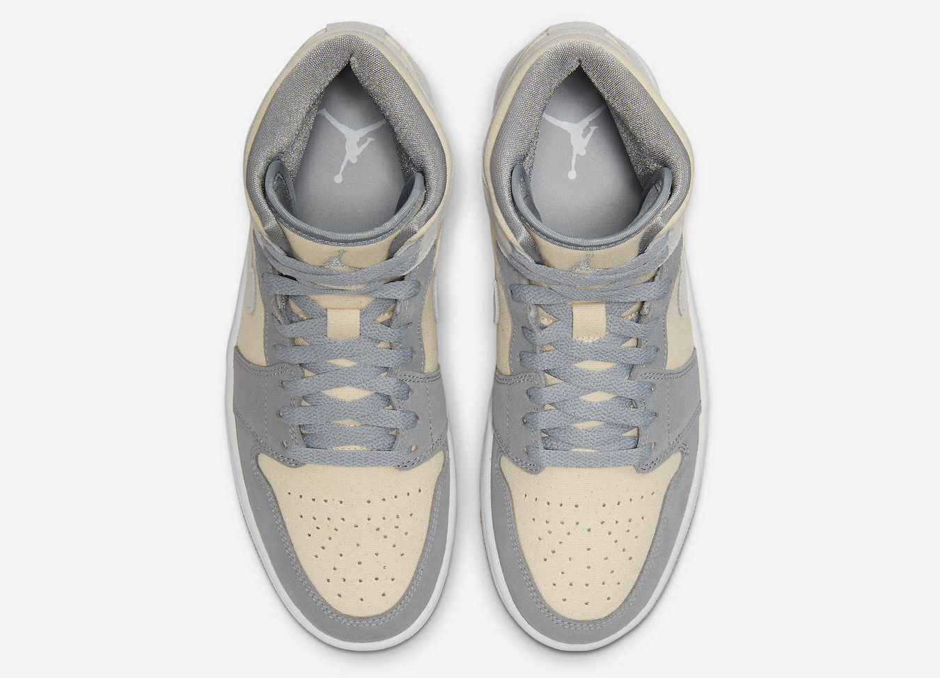 Air Jordan 1 Mid 'Coconut Milk Particle Grey'