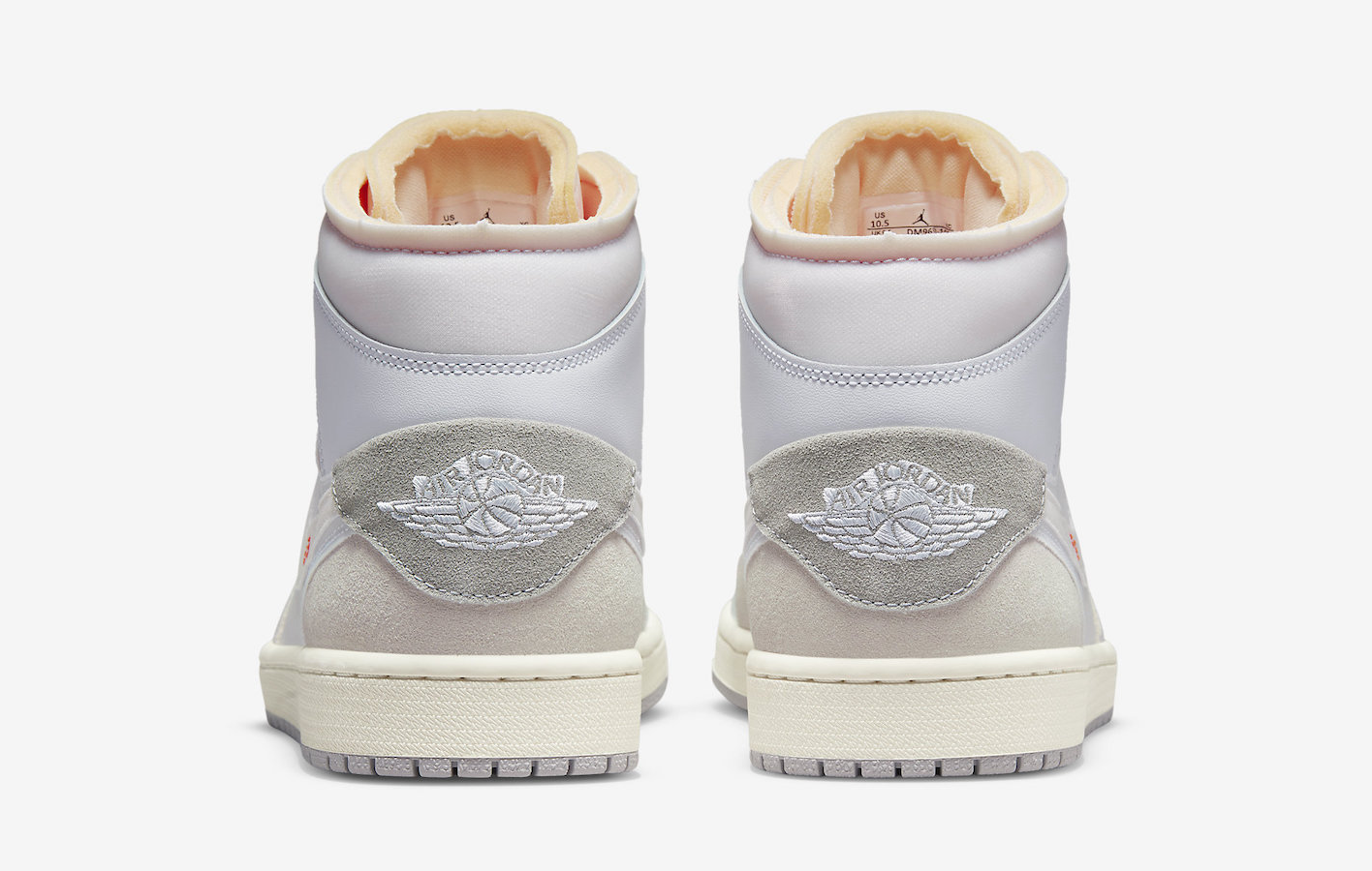 Air Jordan 1 Mid 'Craft Inside Out White Grey'
