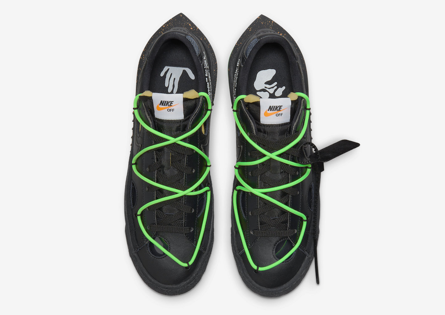 Nike Blazer Low Off-White 'Black Electro Green'