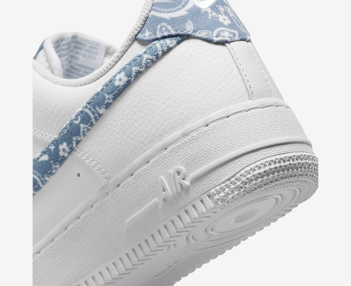 Nike Air Force 1 'White Worn Blue Paisley'