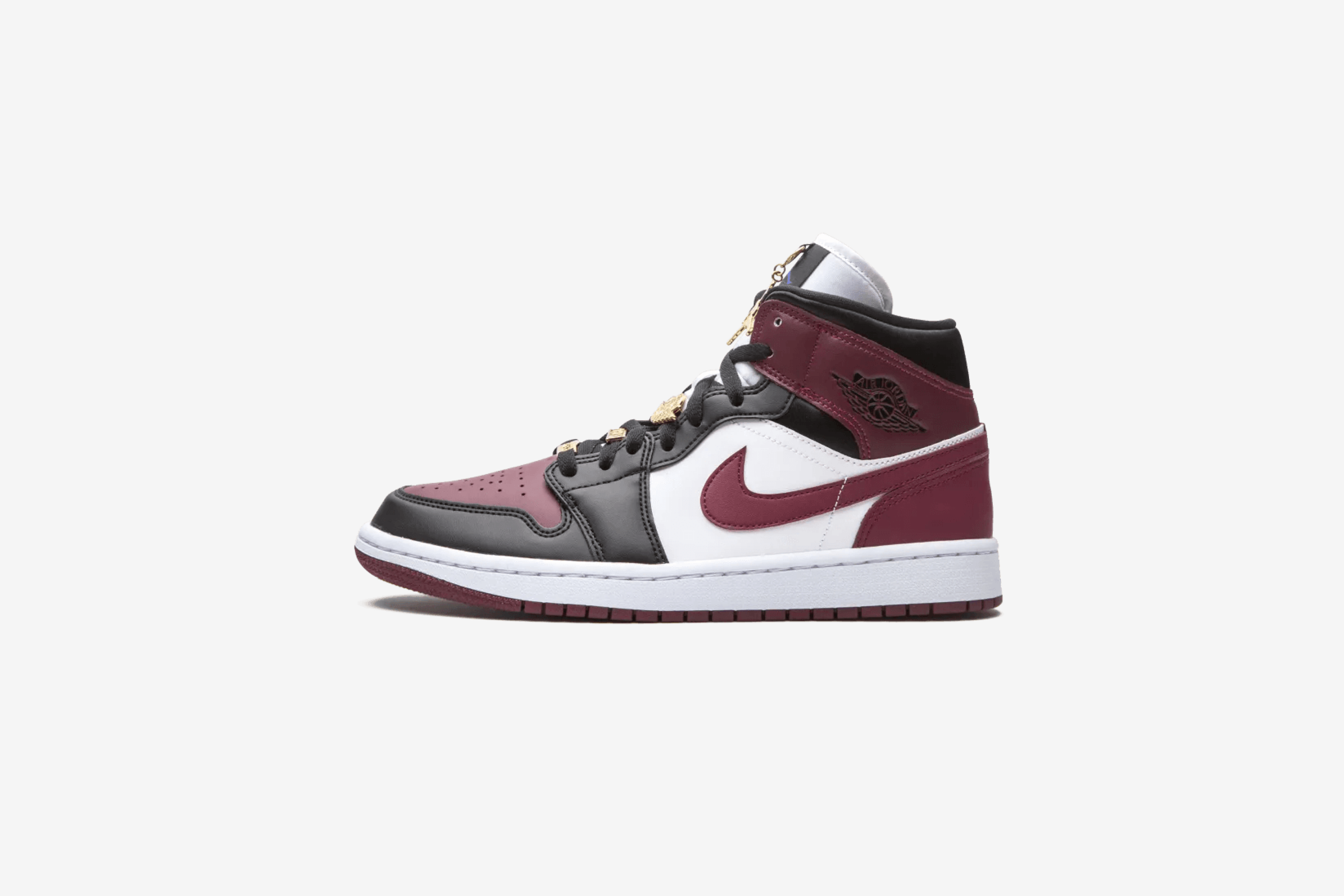 Air Jordan 1 Mid 'Black Dark Beetroot'