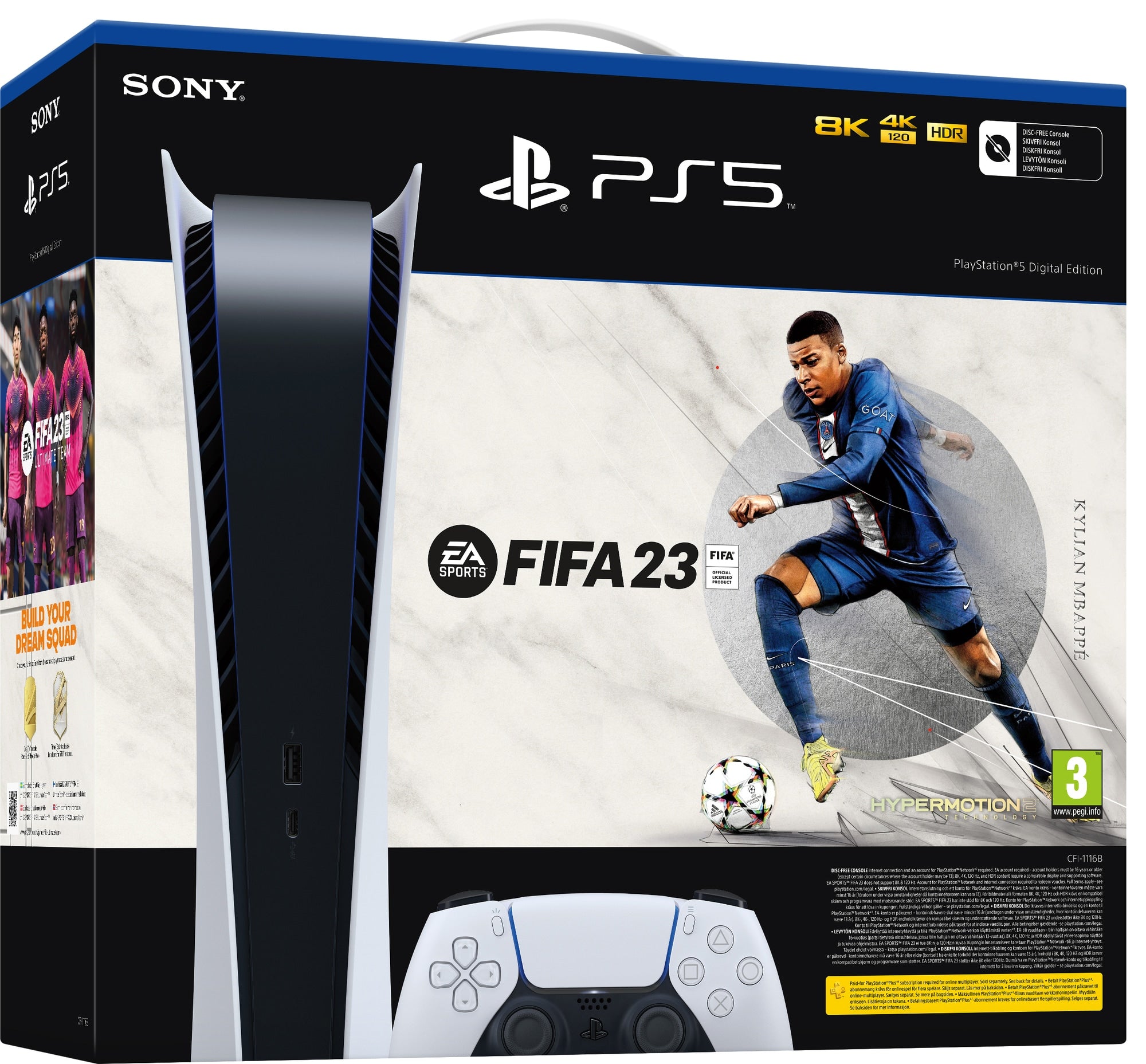 Playstation 5 'Digital Edition' + 'FIFA 23'